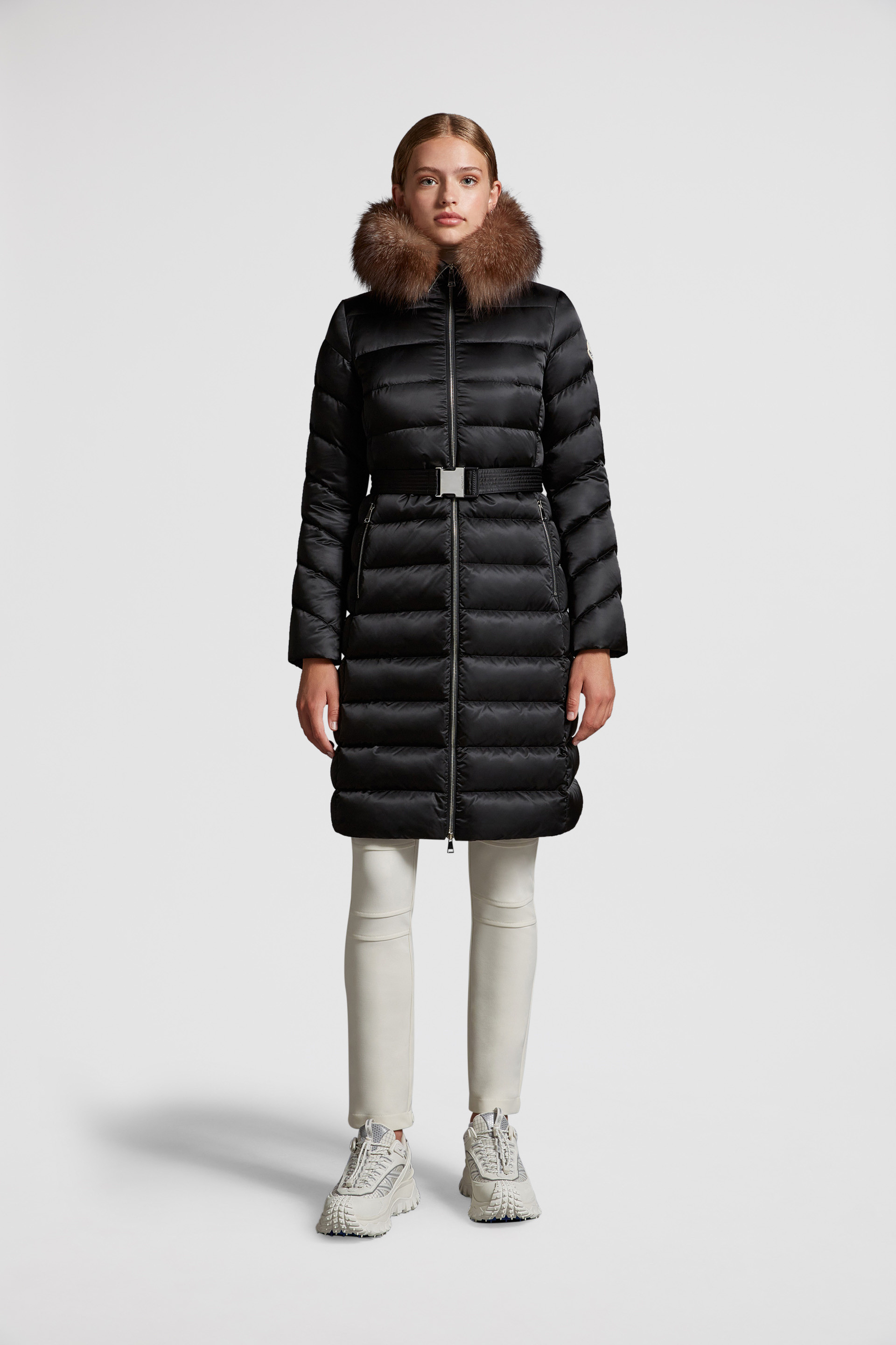 Moncler tinuviel down shop coat with fur