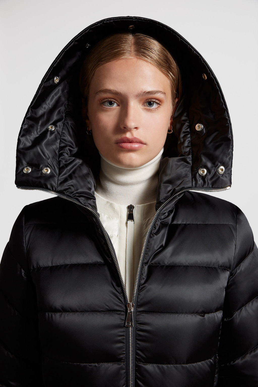 Black Leersie Long Down Jacket Long Down Jackets for Women Moncler US