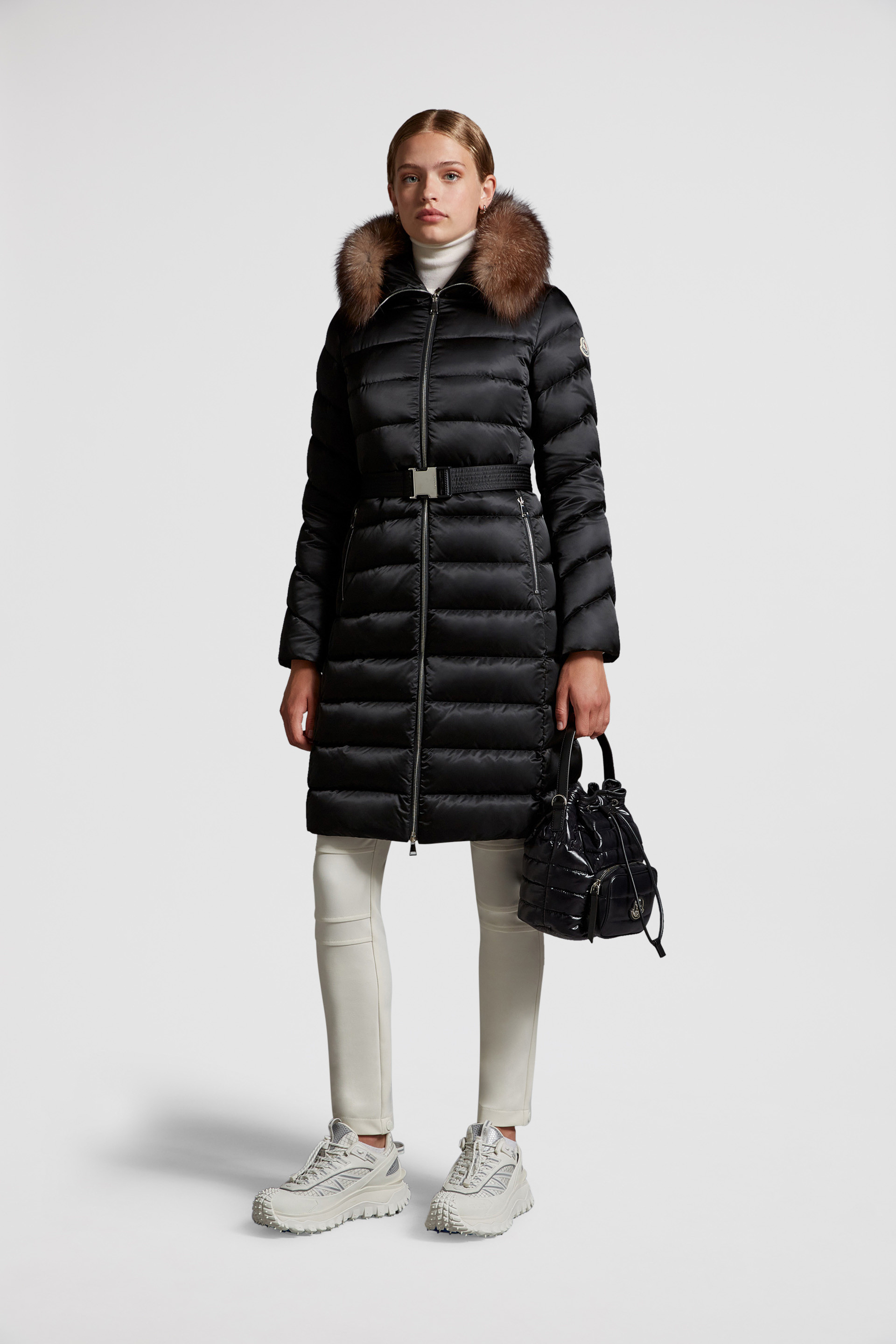 Moncler tinuviel down coat cheap with fur