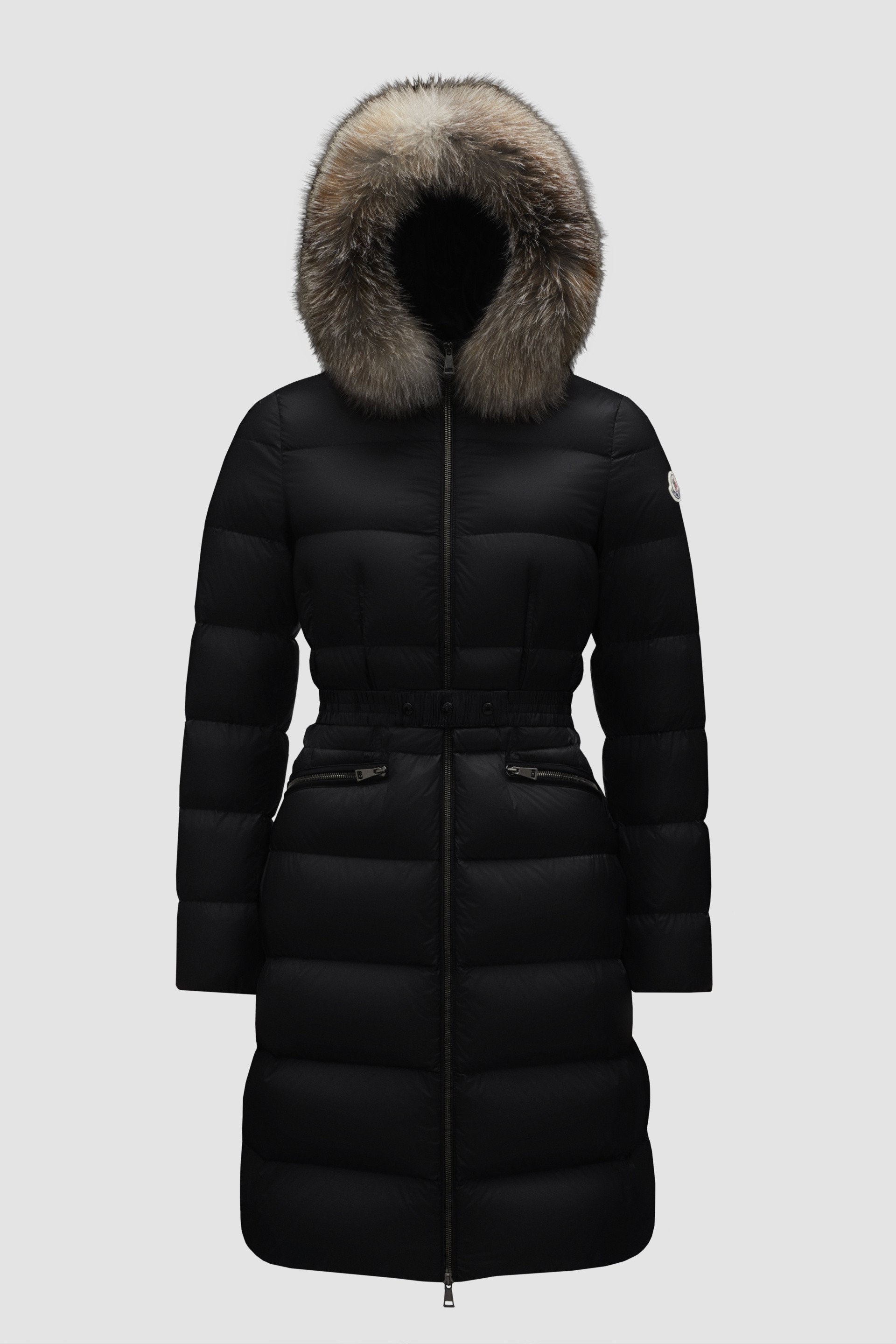 Womens moncler 2025 coat with belt