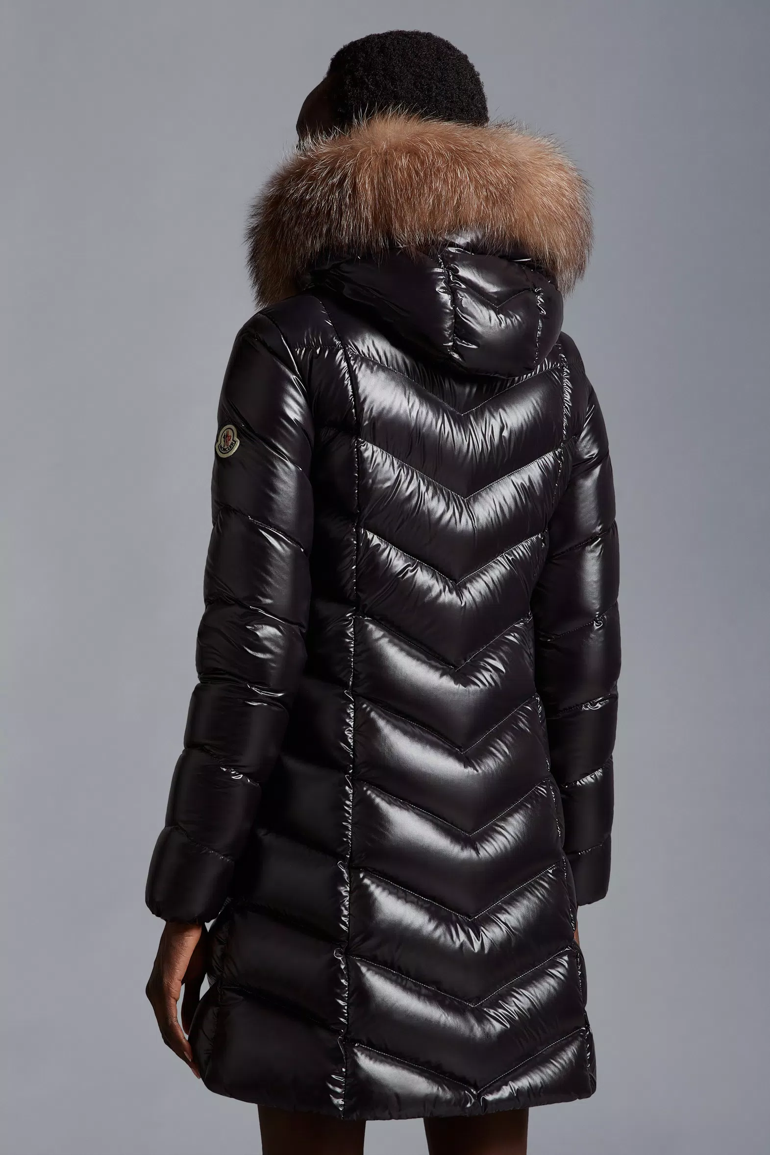 Black Fulmarus Long Down Jacket - Long Down Jackets for Women | Moncler HR