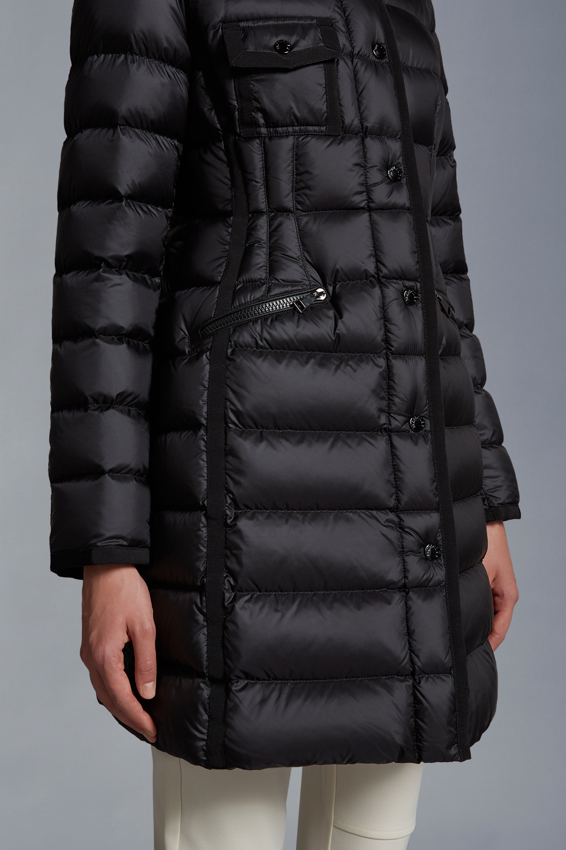 【製品割引】MONCLER エルミンヌ 18/19AWブラック０定価243,000円+税 ダウンジャケット