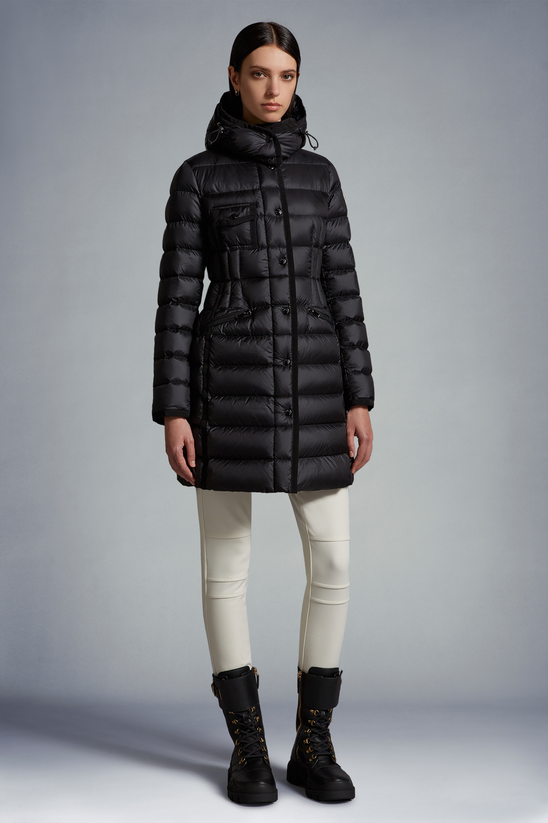 柄種類ポリアミド100％最終 美品 Moncler 2016/17AW Hermine 2色軽量ダウン