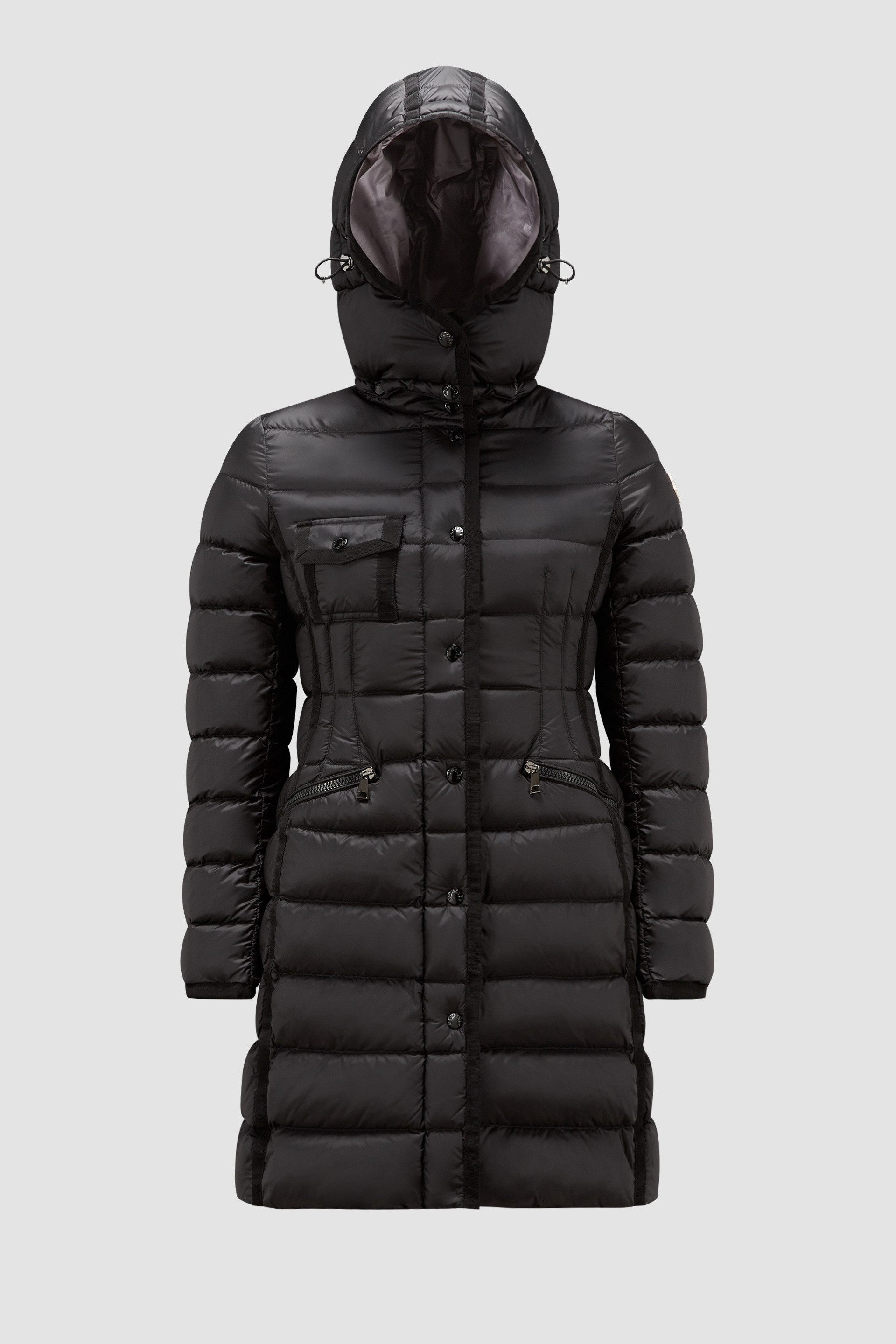 Black Hermine Long Down Jacket - Long Down Jackets for Women