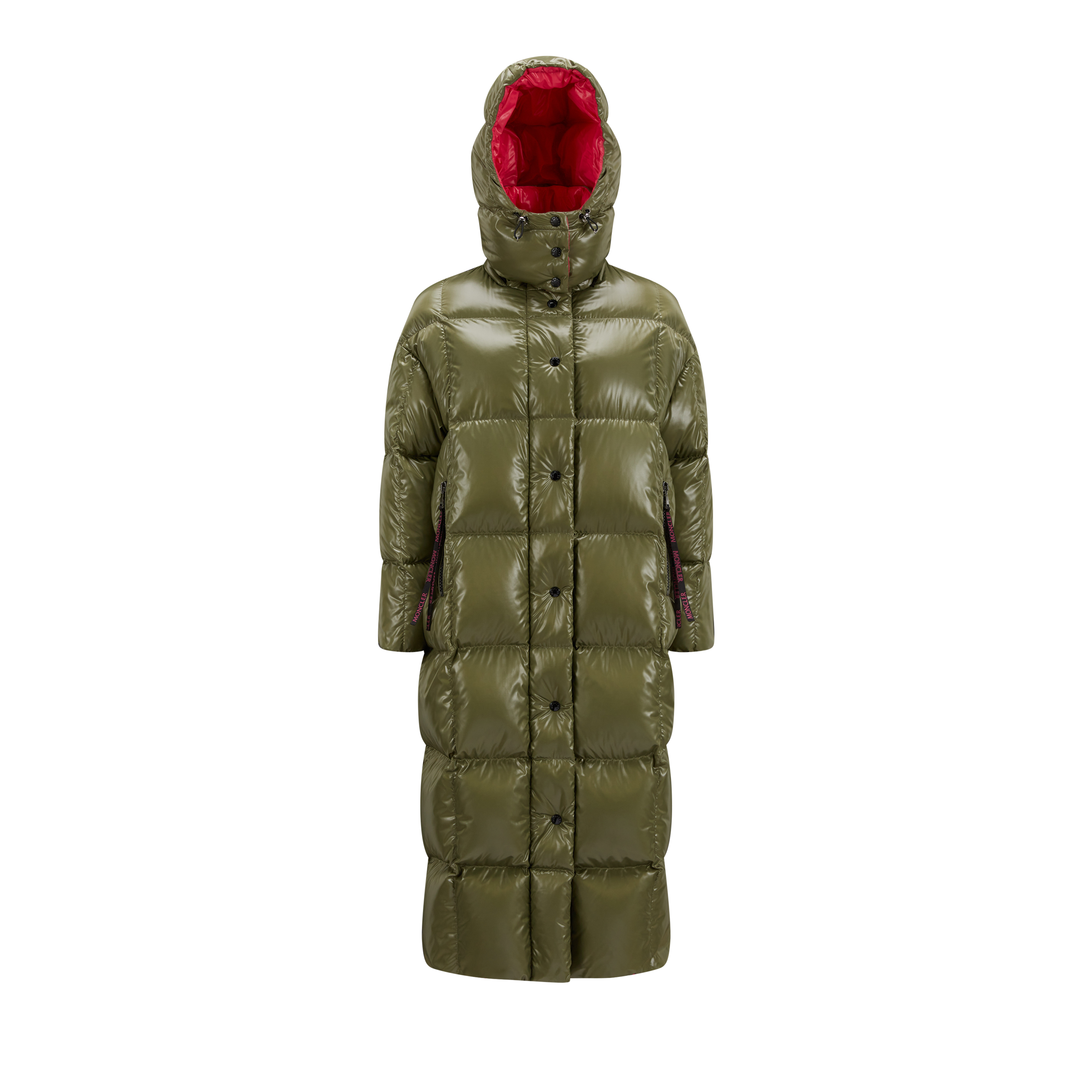 Moncler Collection Doudoune Longue Parnaiba In Vert