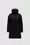 Flammette Long Down Jacket Women Black Moncler 3