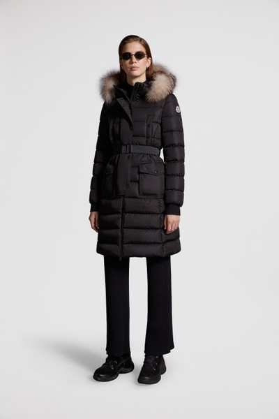 Black Khloe Long Down Jacket - Long Down Jackets for Women | Moncler US