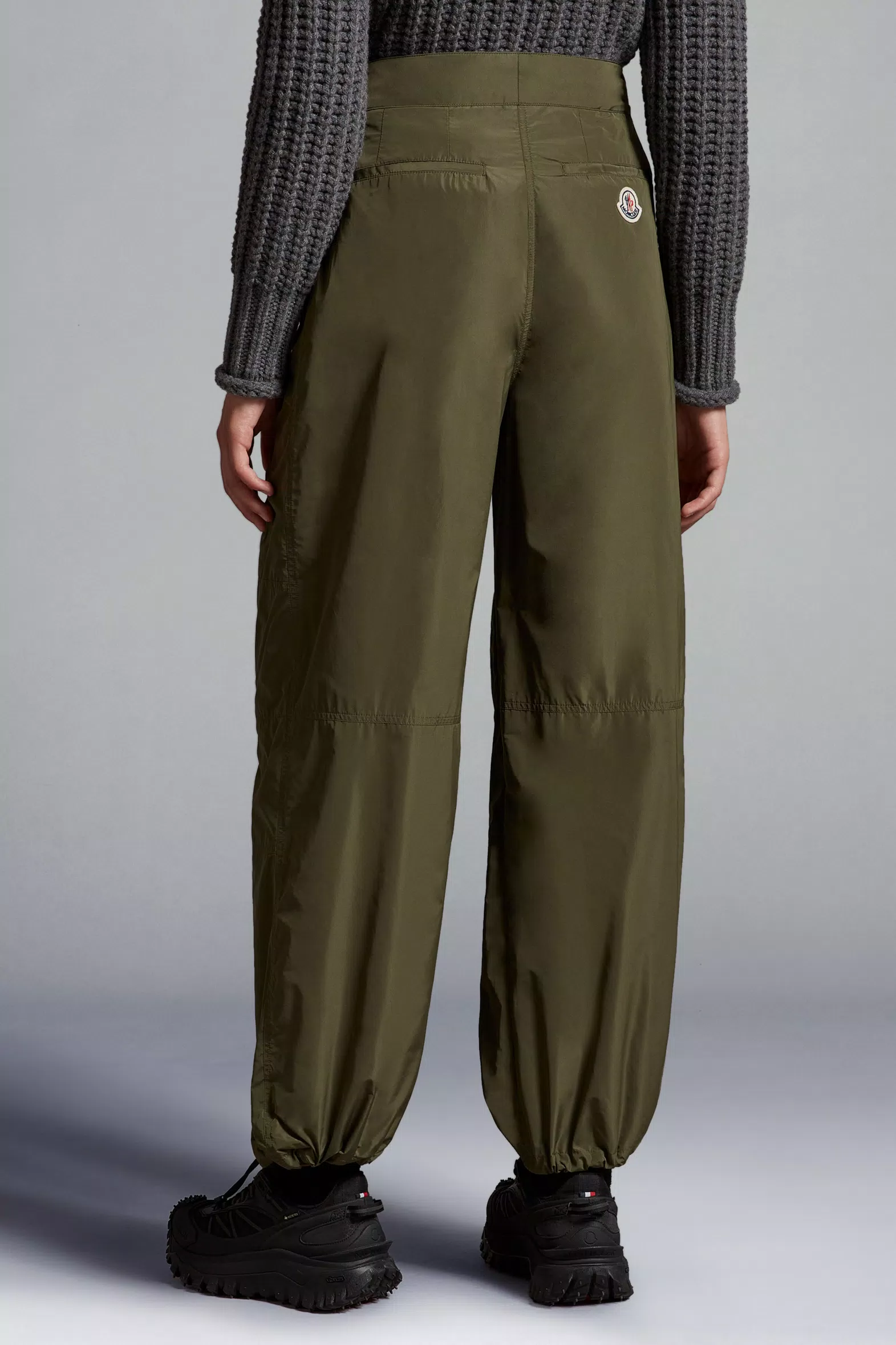 Dark Green Taffeta Pants - Pants & Shorts for Women | Moncler US