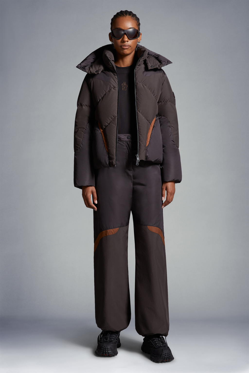 Walnut Brown Nylon Pants - Pants & Shorts for Women | Moncler CA