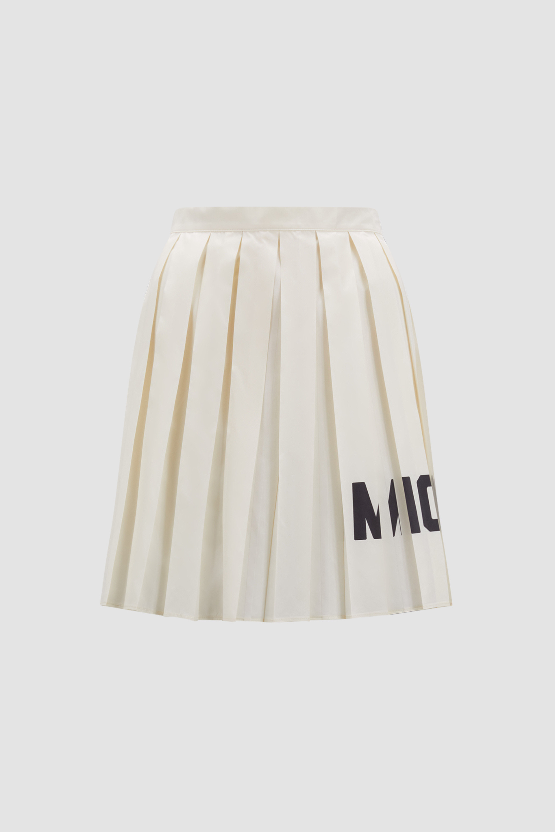 Pleated Taffeta Skirt