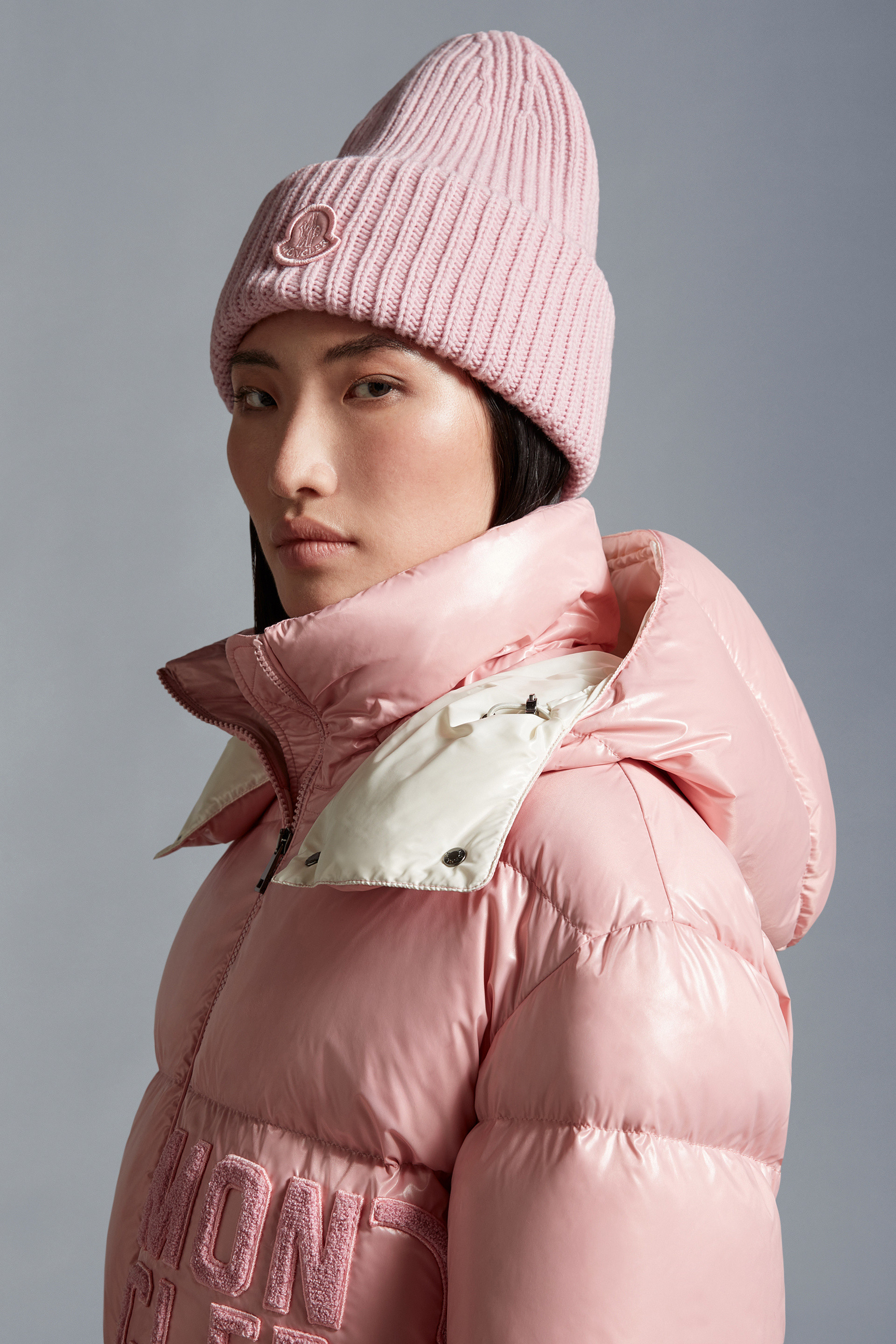 MONCLER（モンクレール）☆ニットキャップ ニット帽☆ピンク-