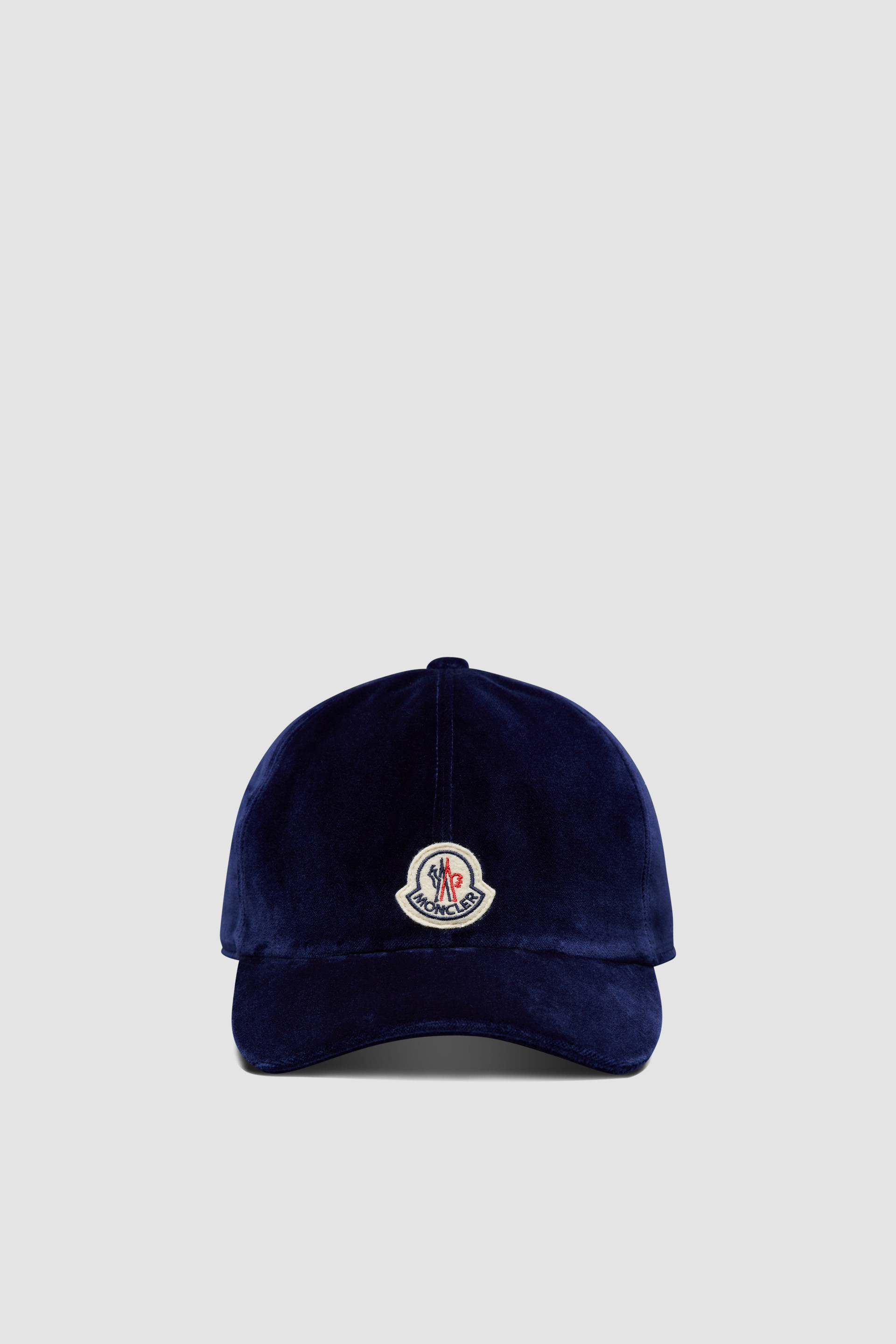 Dark Blue Velvet Baseball Cap - Hats & Beanies for Women | Moncler US