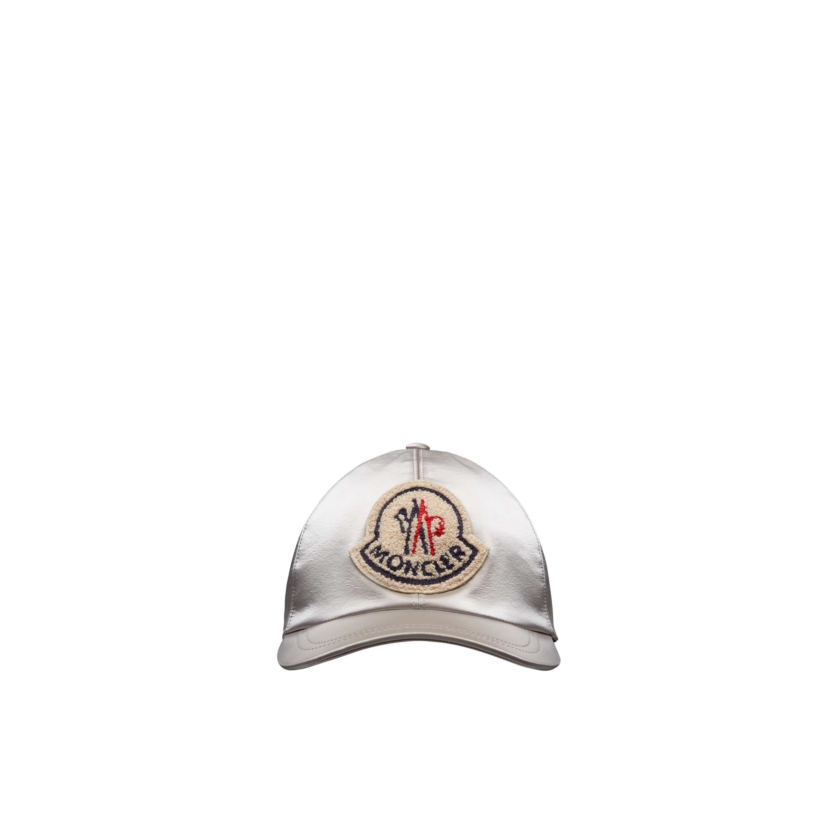 Moncler Collection Logo Baseball Cap Gray In Gris