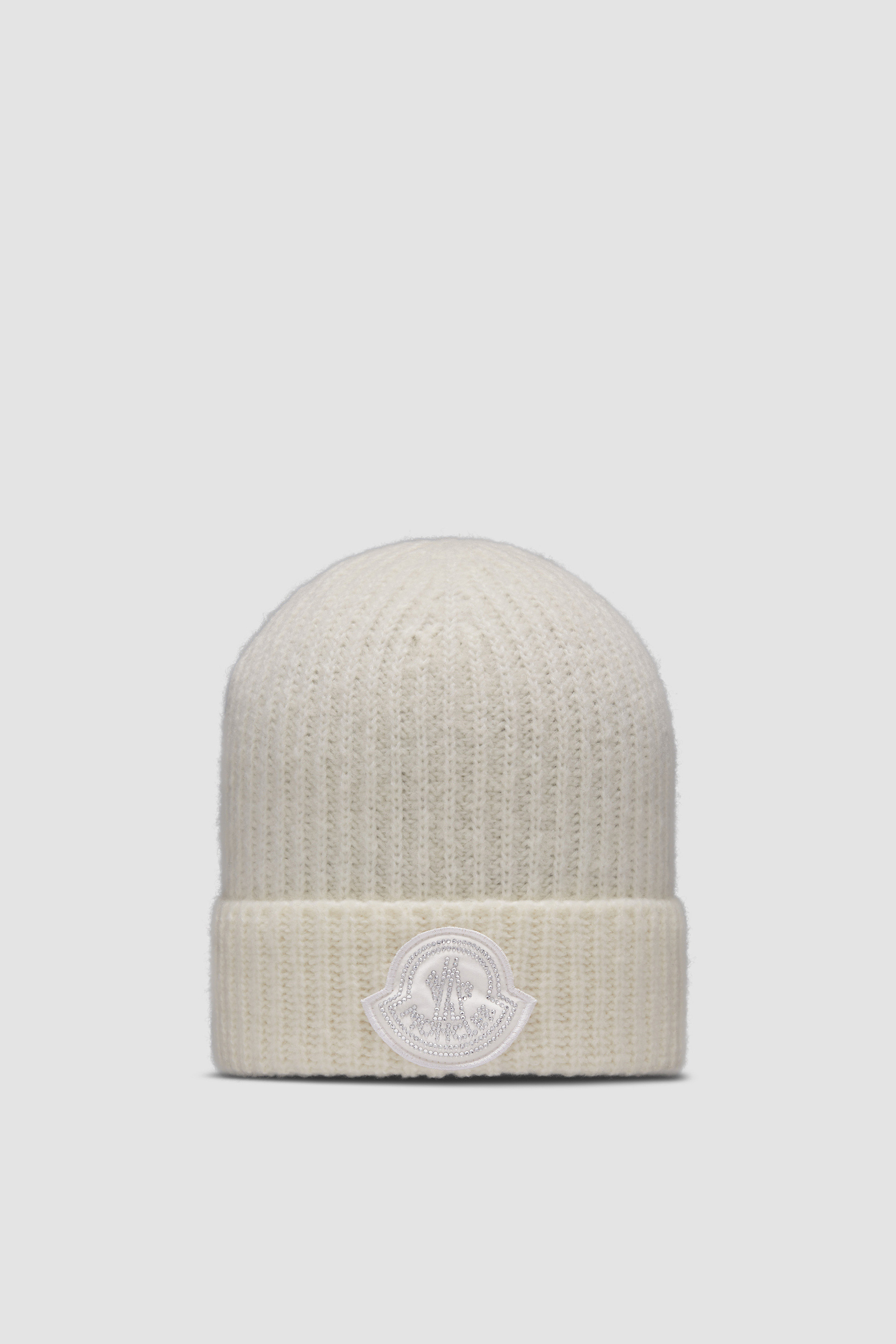 NEW MONCLER BRIGHT CORAL WOOL POM POM BEANIE LOGO HAT ONE SIZE RFID CODE