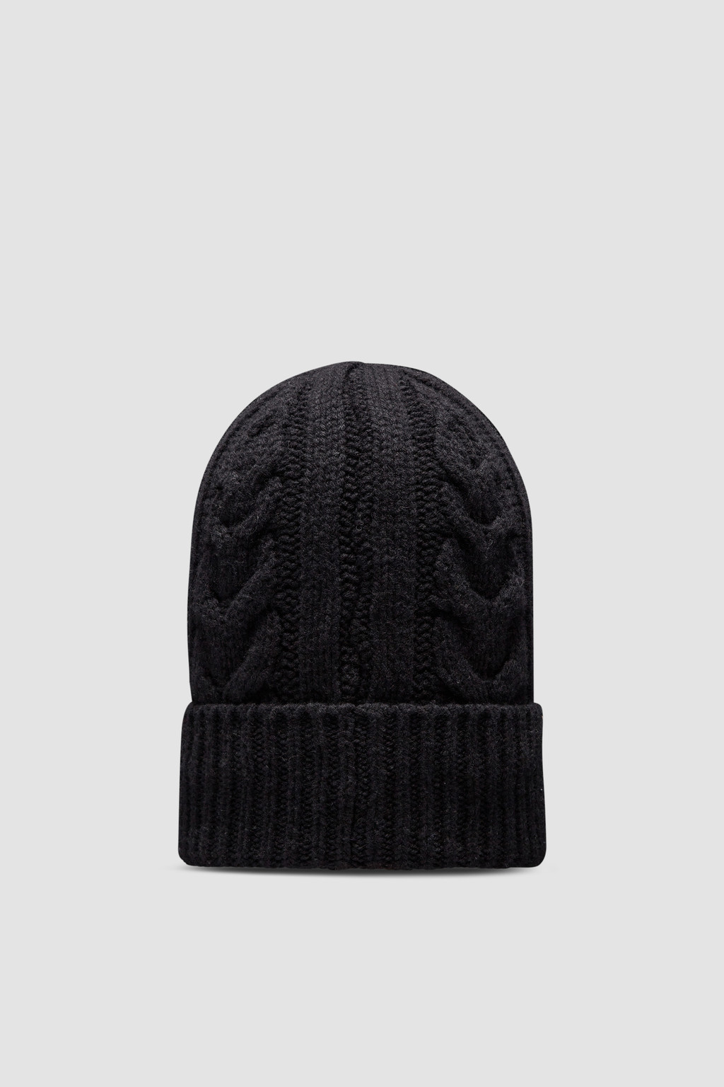 Black Cable Knit Cashmere Beanie Hats & Beanies for Women Moncler US