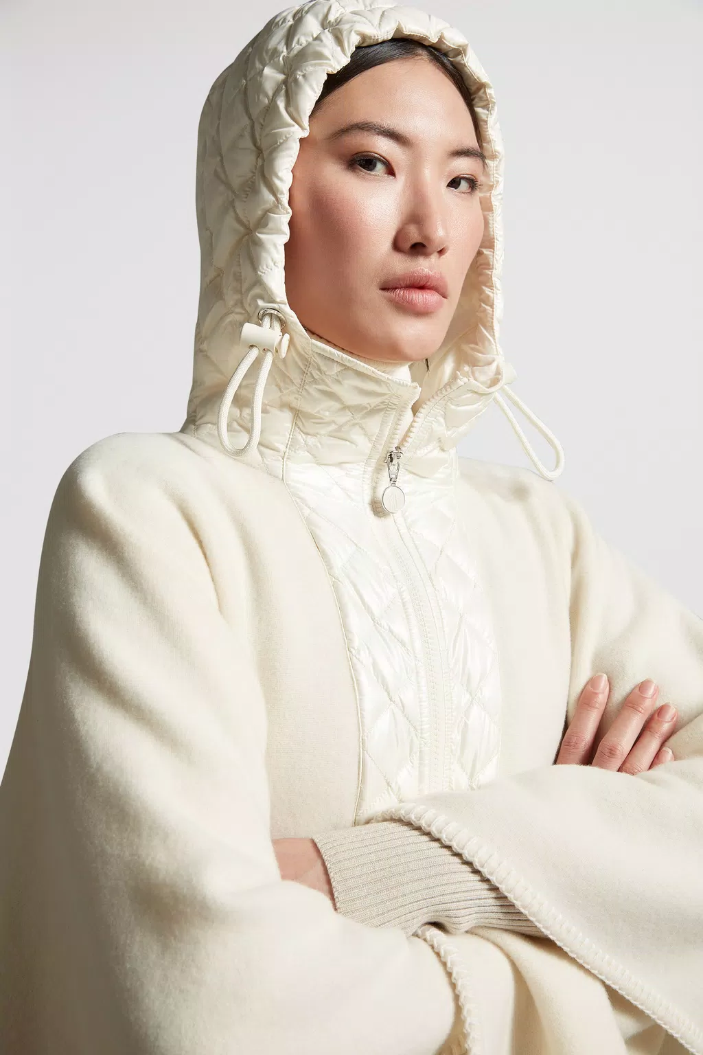 White Wool Cape - Capes for Women | Moncler IE