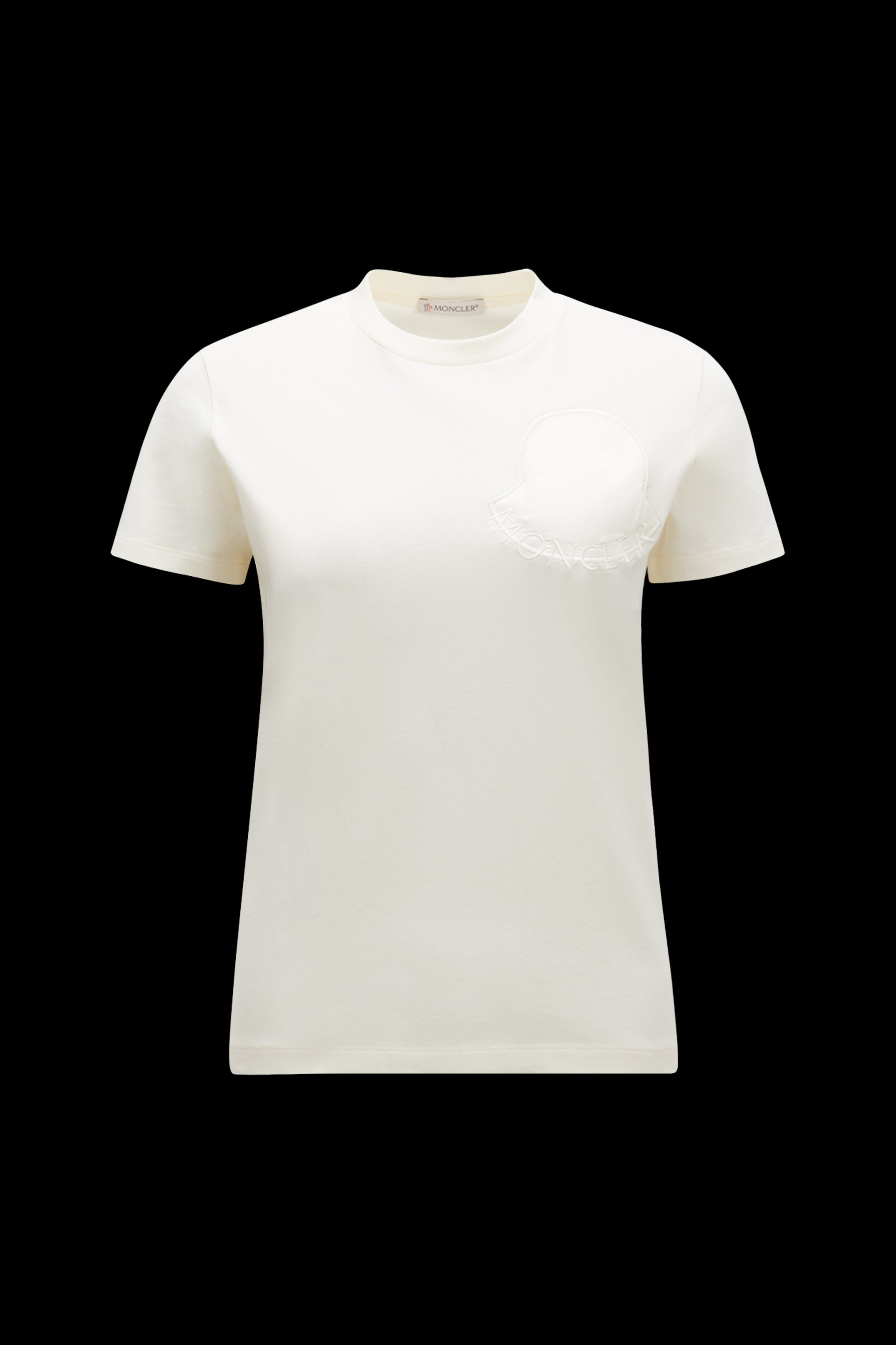 white and pink moncler shirt