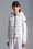 Wattierter Kapuzenpullover mit Reißverschluss Damen Optisches Weiß Moncler