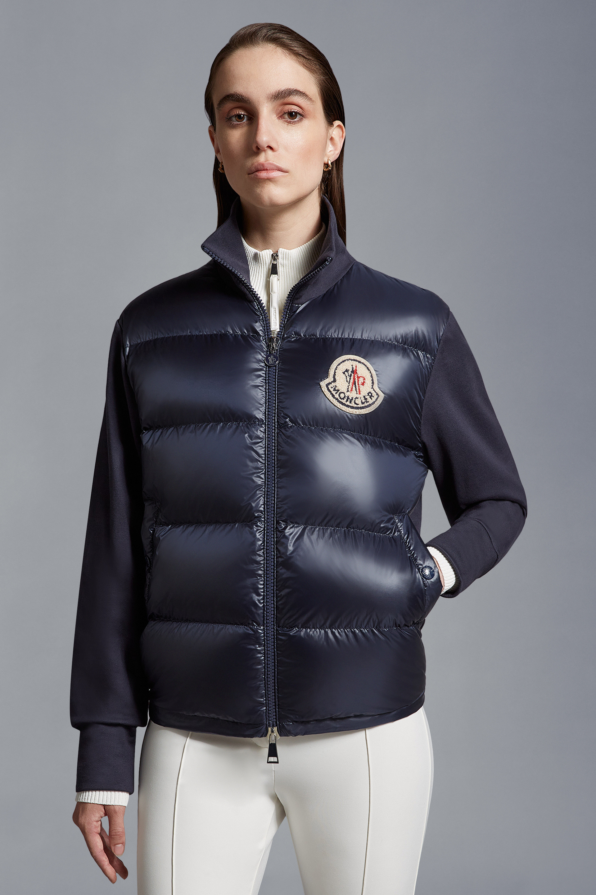 Moncler zipped hot sale padded jacket