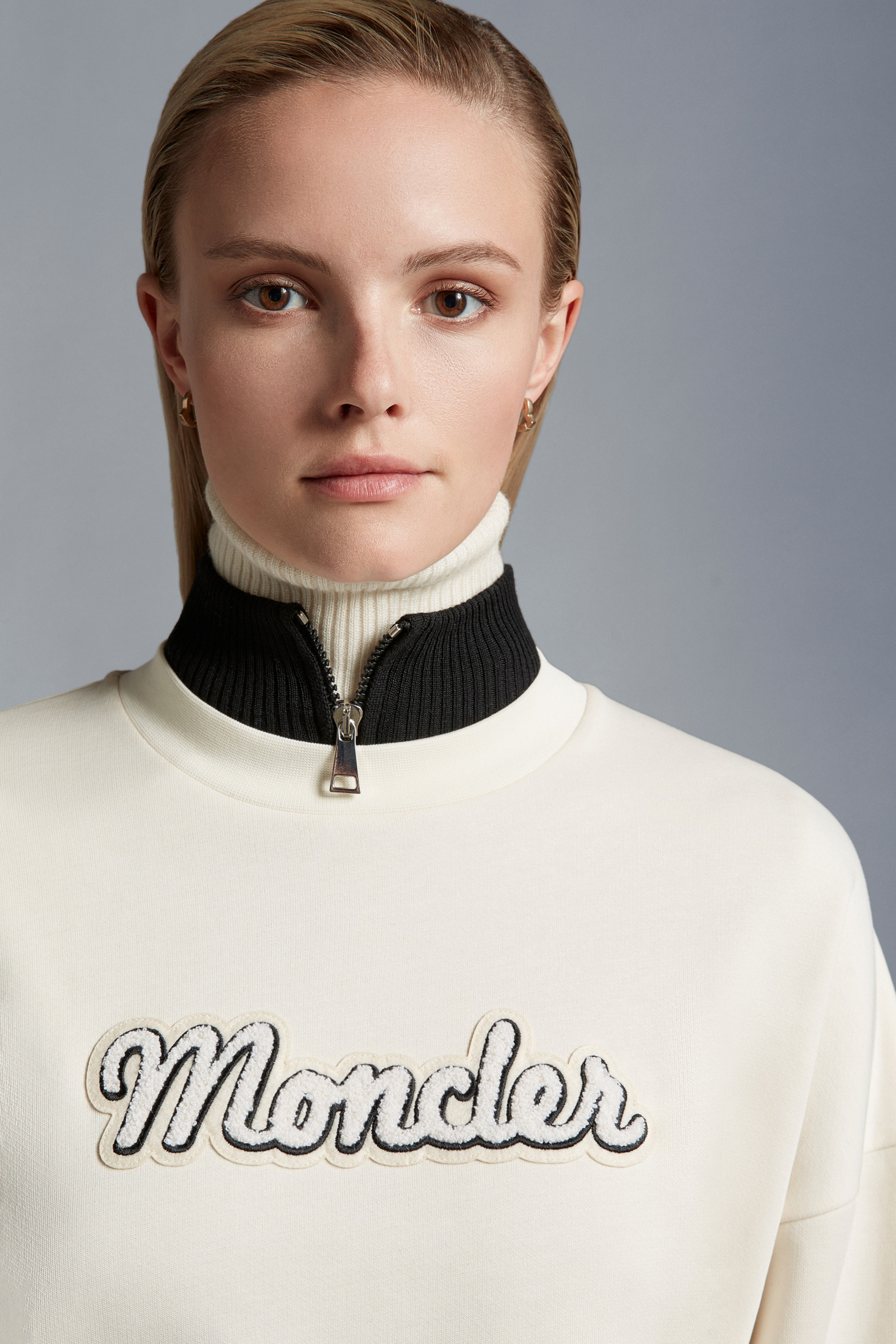 ml sweatshirt dress logo and buttons main image 0