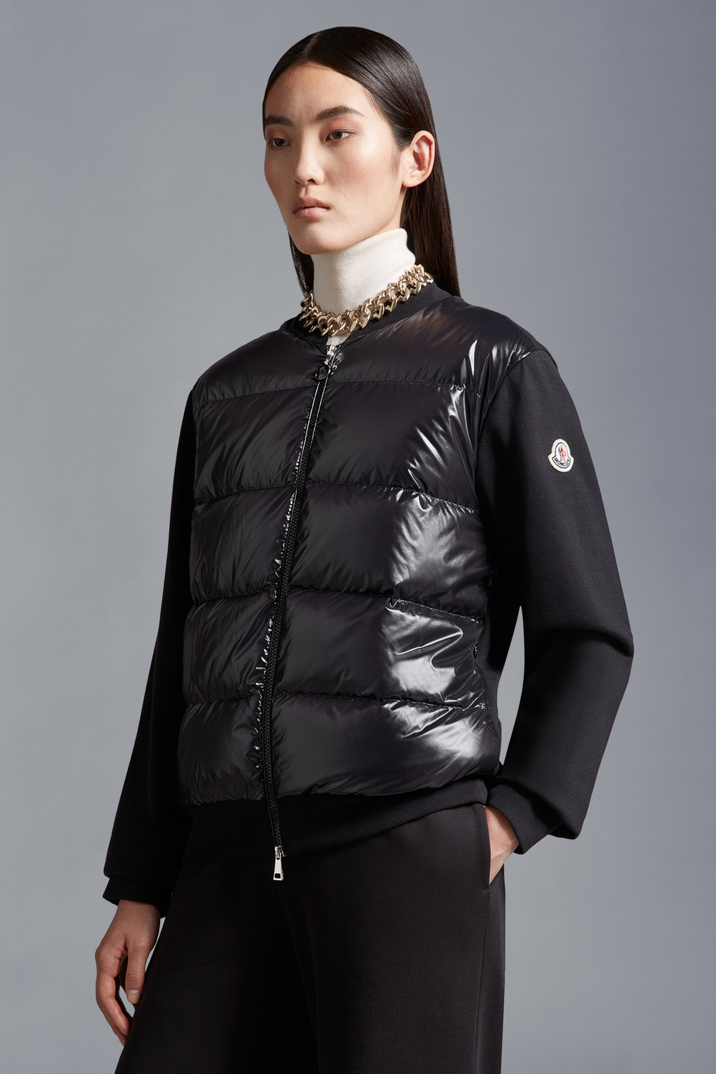 Moncler Felpa con zip e cappuccio G29548G77820