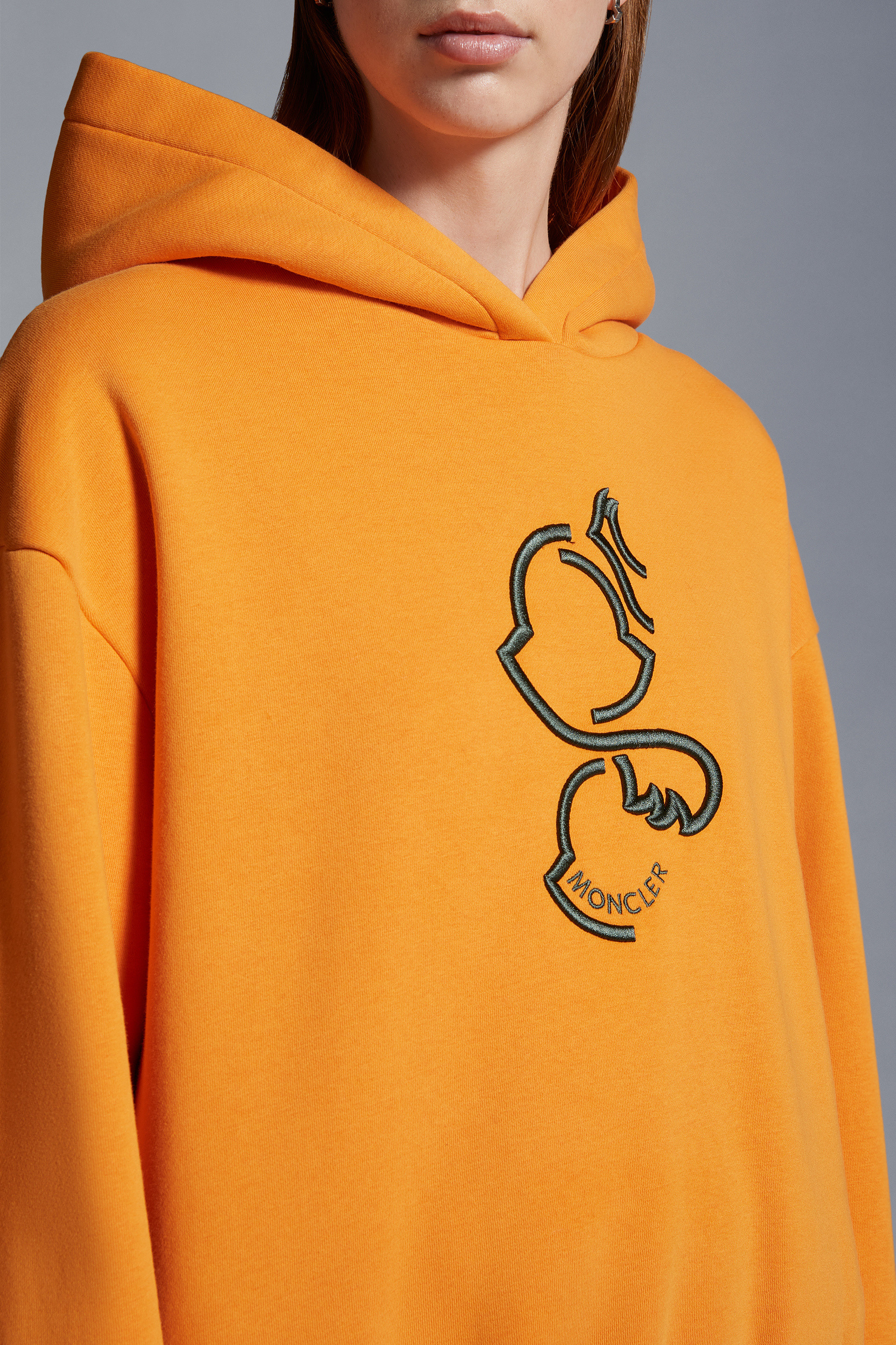 Moncler logo-embossed Sweatshirt - Orange