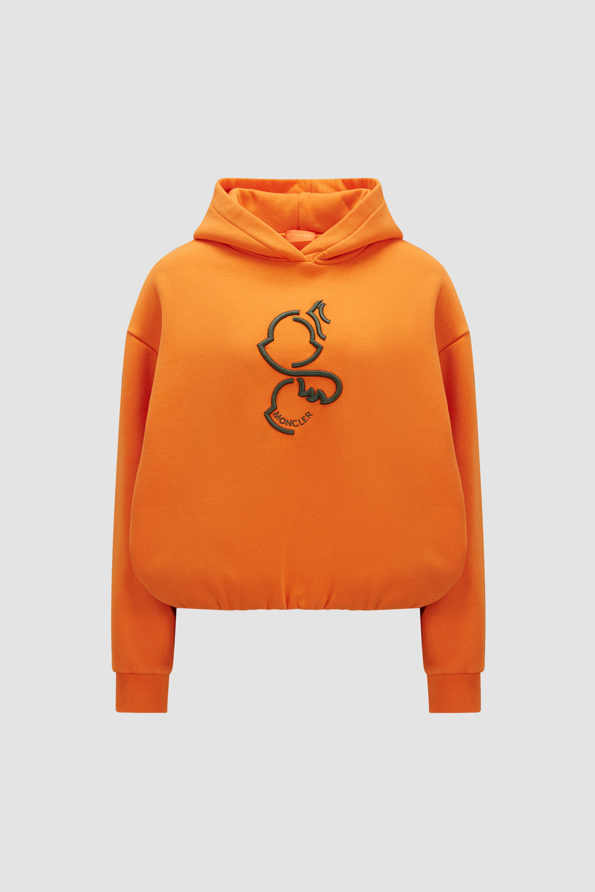 Orange cheap moncler hoodie