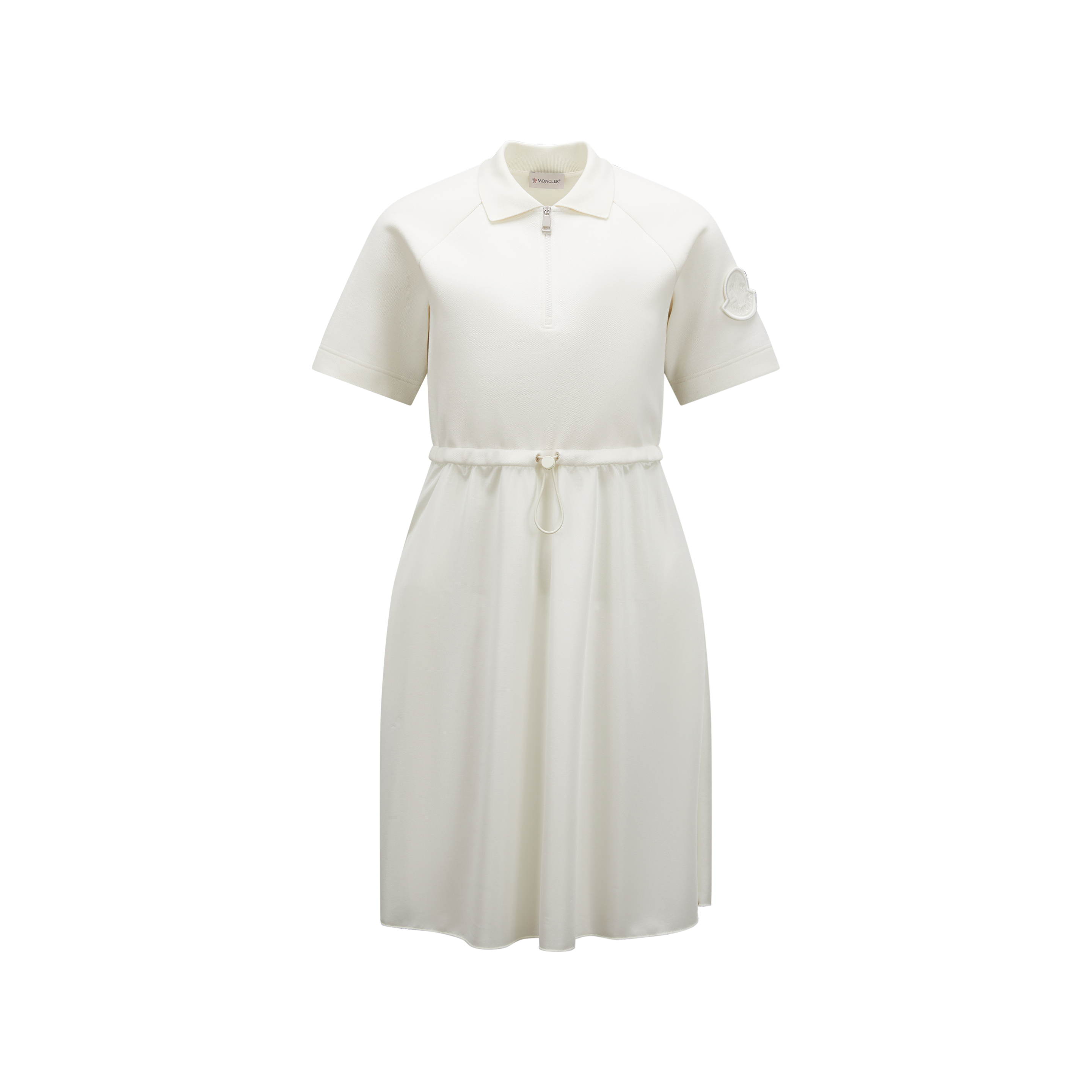 Moncler Collection Robe Polo In Blanc