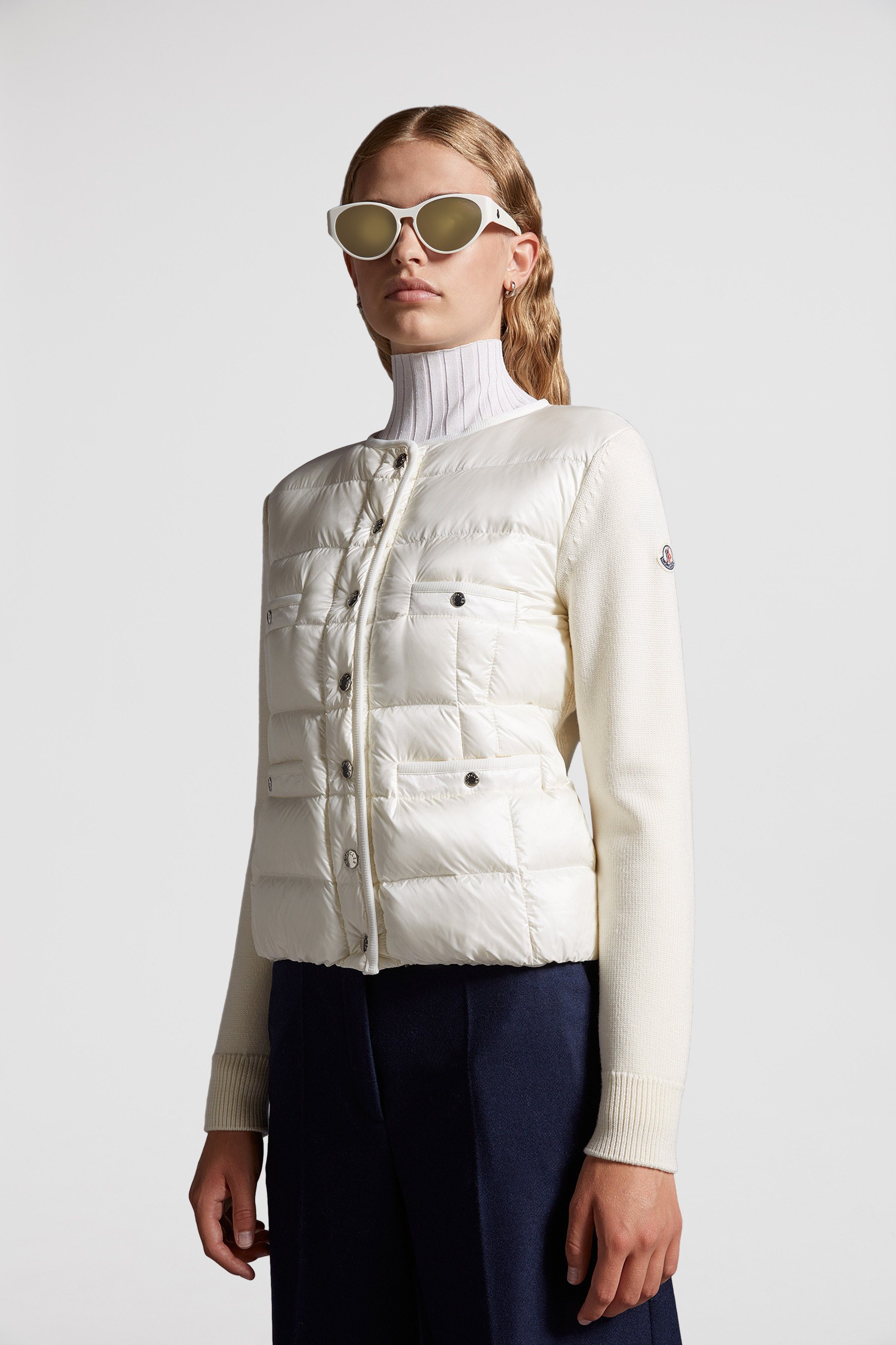 Moncler store white cardigan