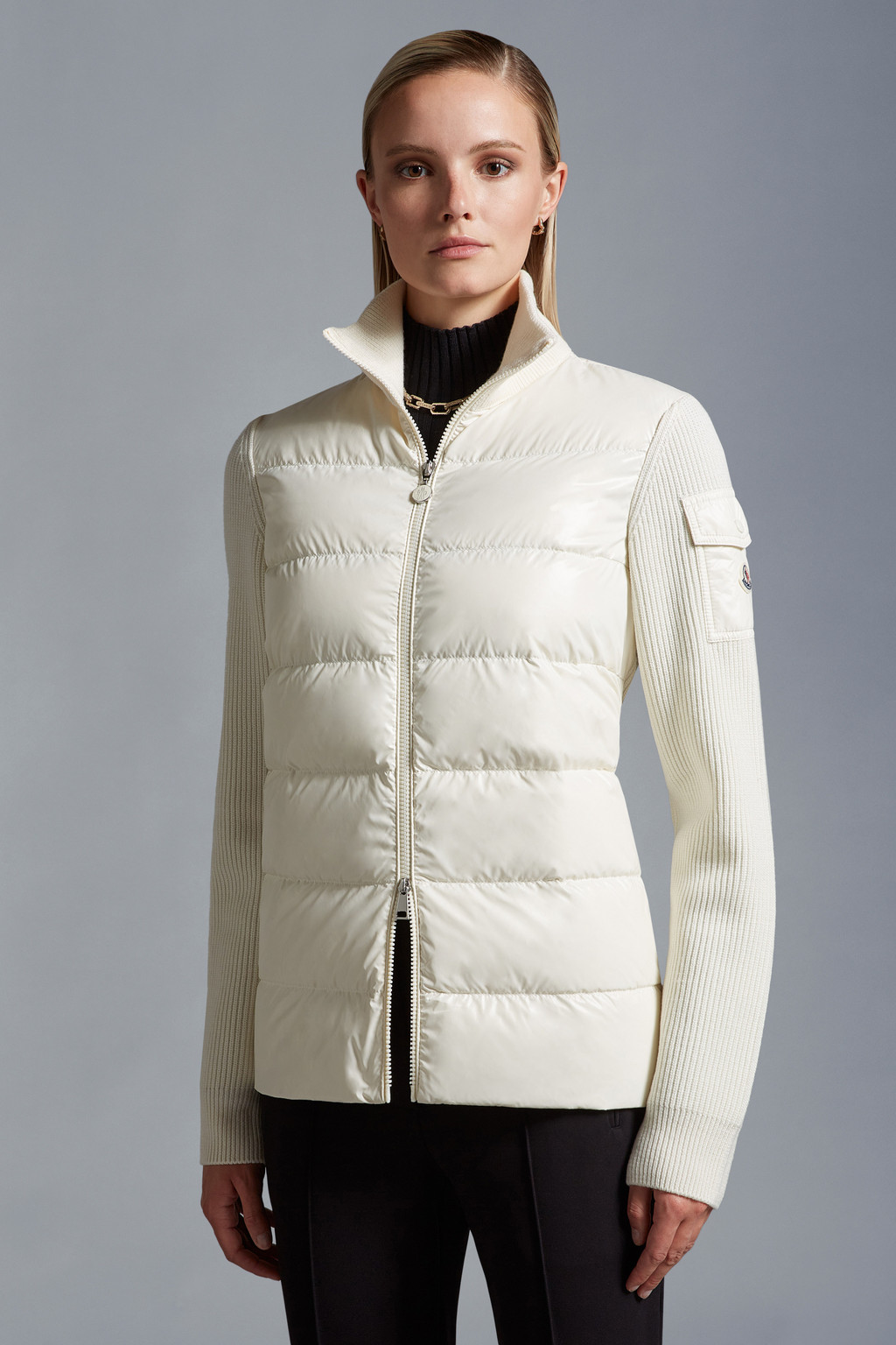 moncler padded sweater