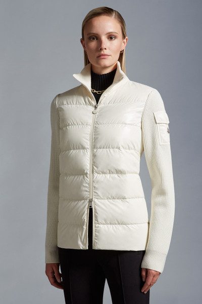 White Padded Wool Cardigan | Moncler US - Moncler