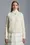 Gepolsterte Strickjacke aus Wolle mit Reißverschluss Damen Weiß Moncler 4