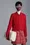 Padded Wool Zip-Up Cardigan Women Scarlet Red Moncler