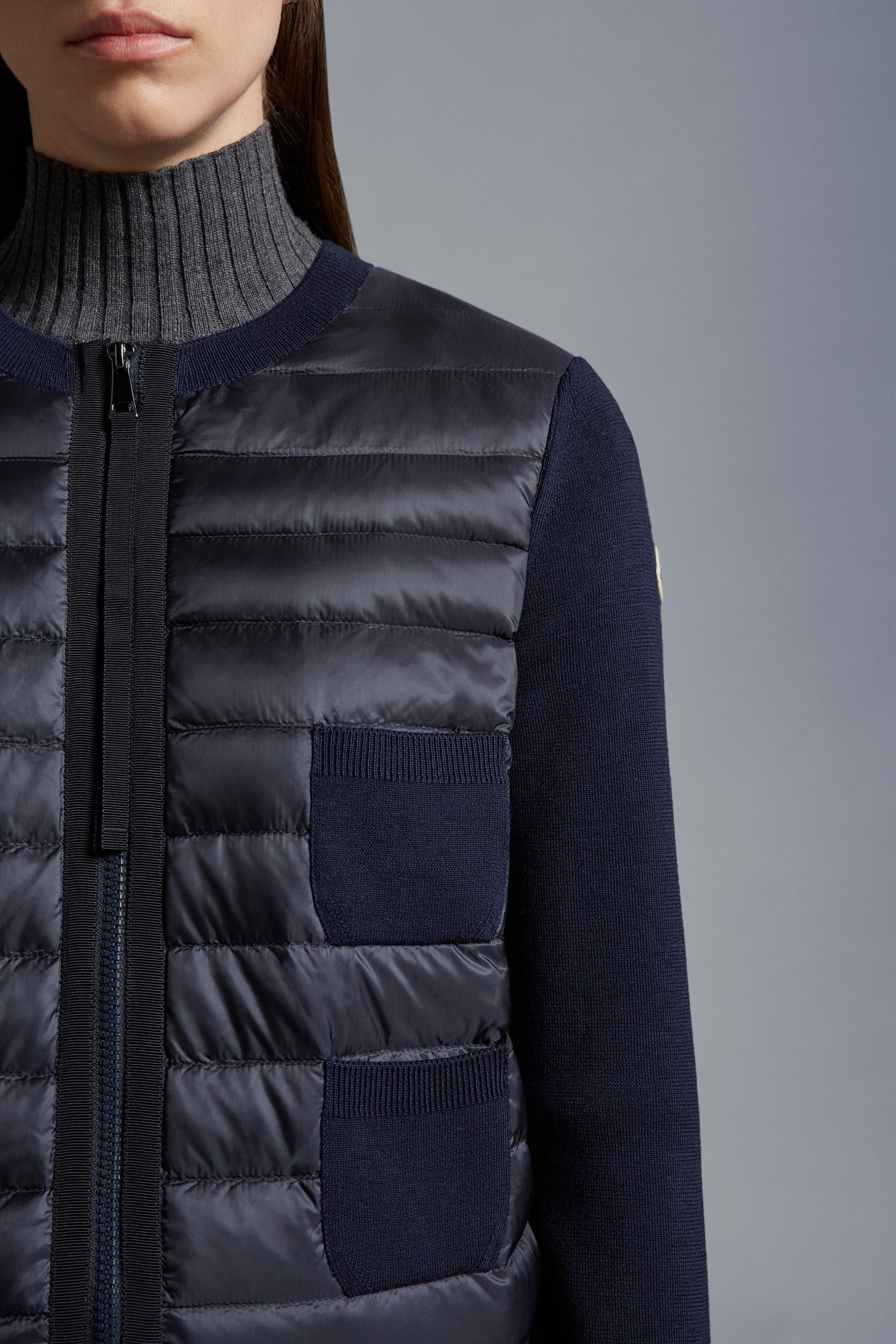 MONCLER カーディガン ネイビー-