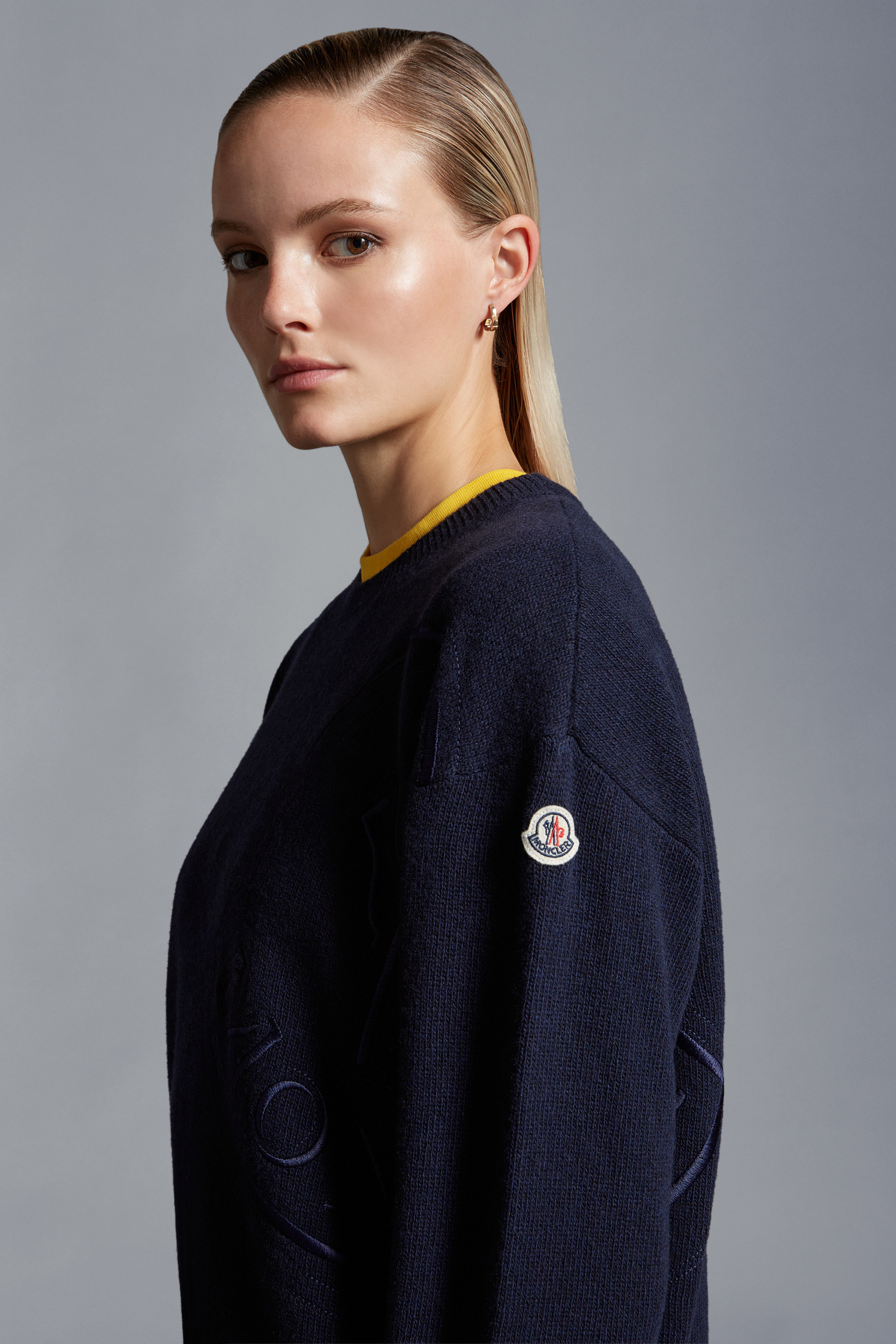 Navy moncler hot sale jumper