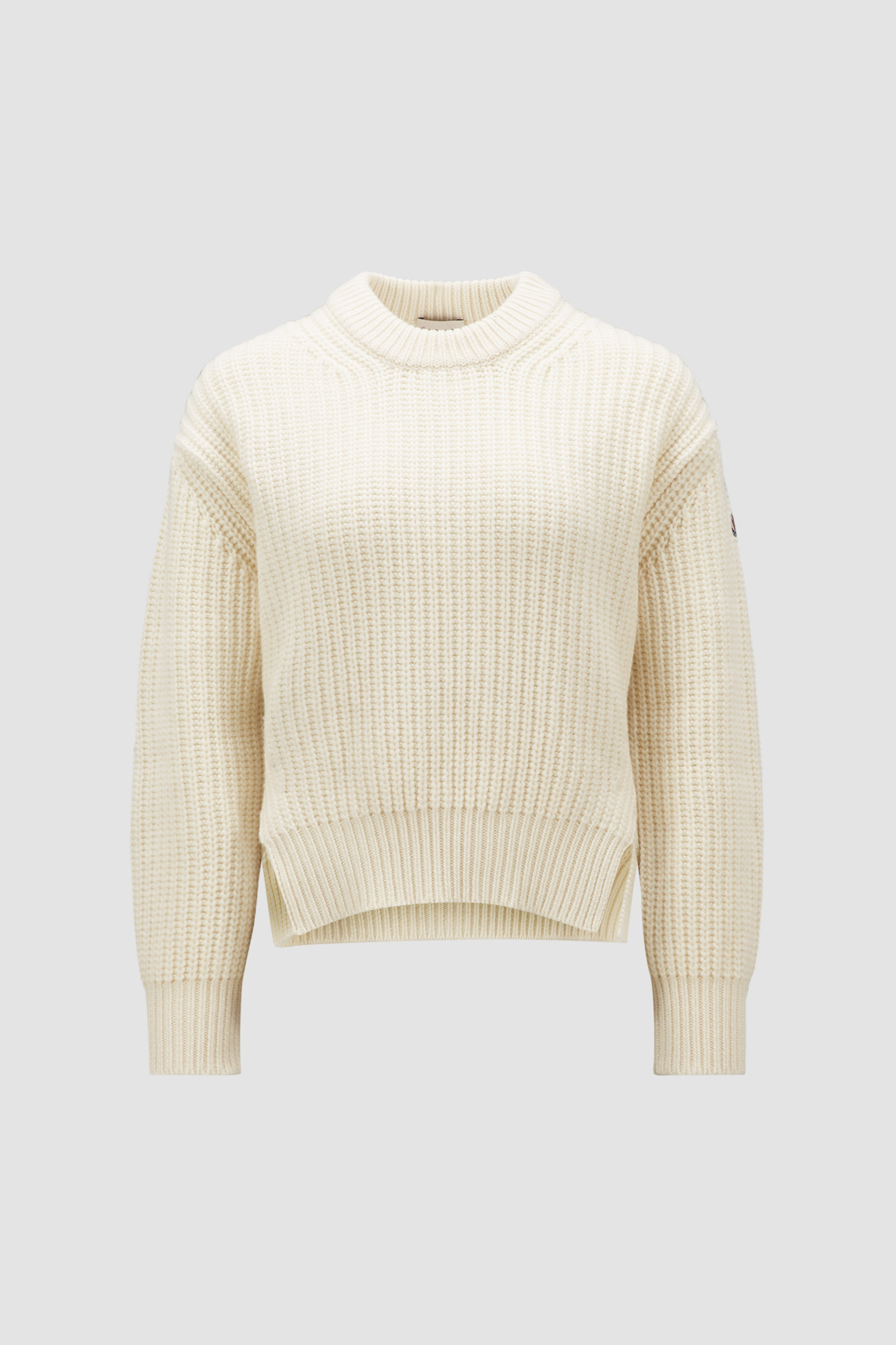 Moncler white outlet jumper