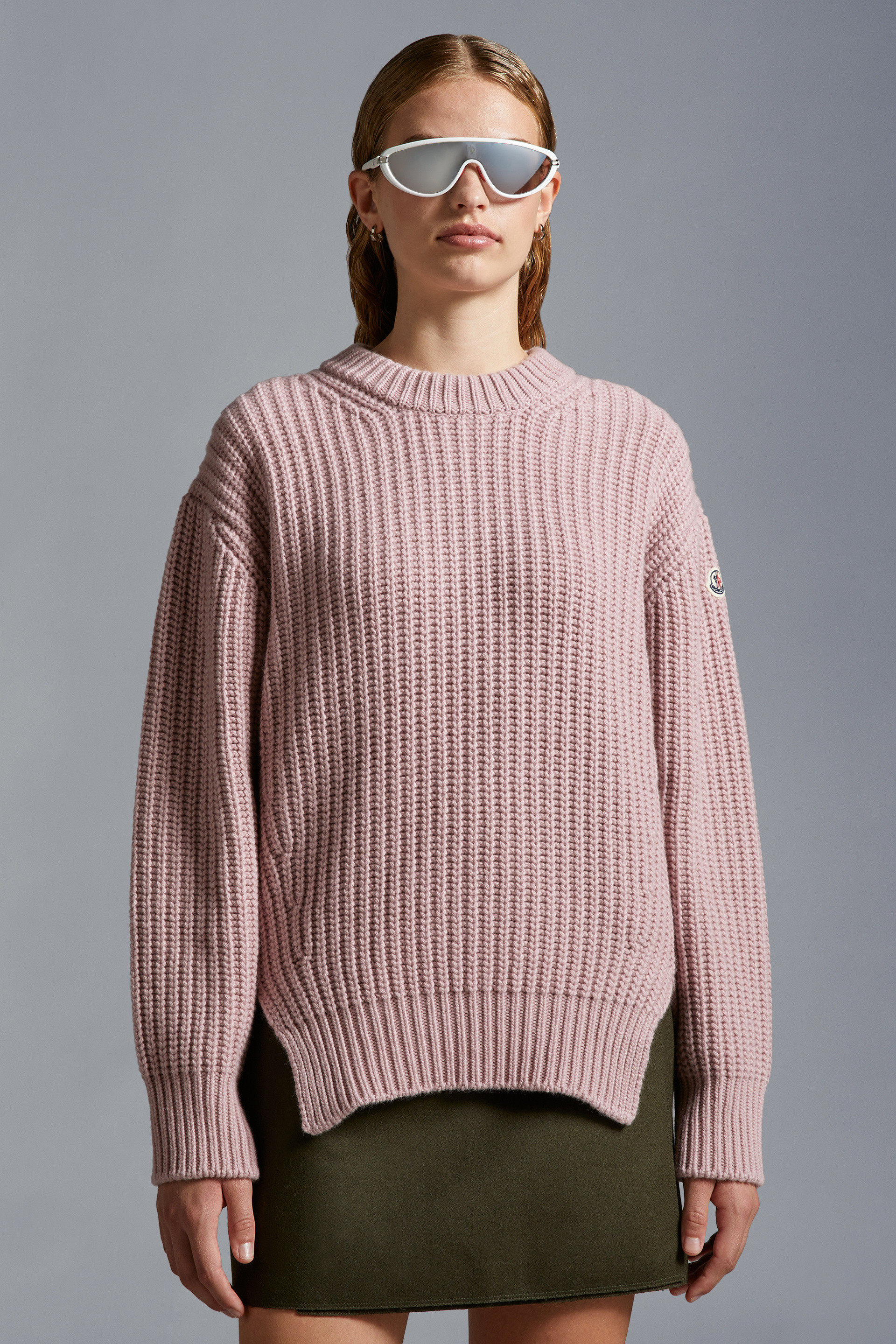 Pink moncler discount sweater