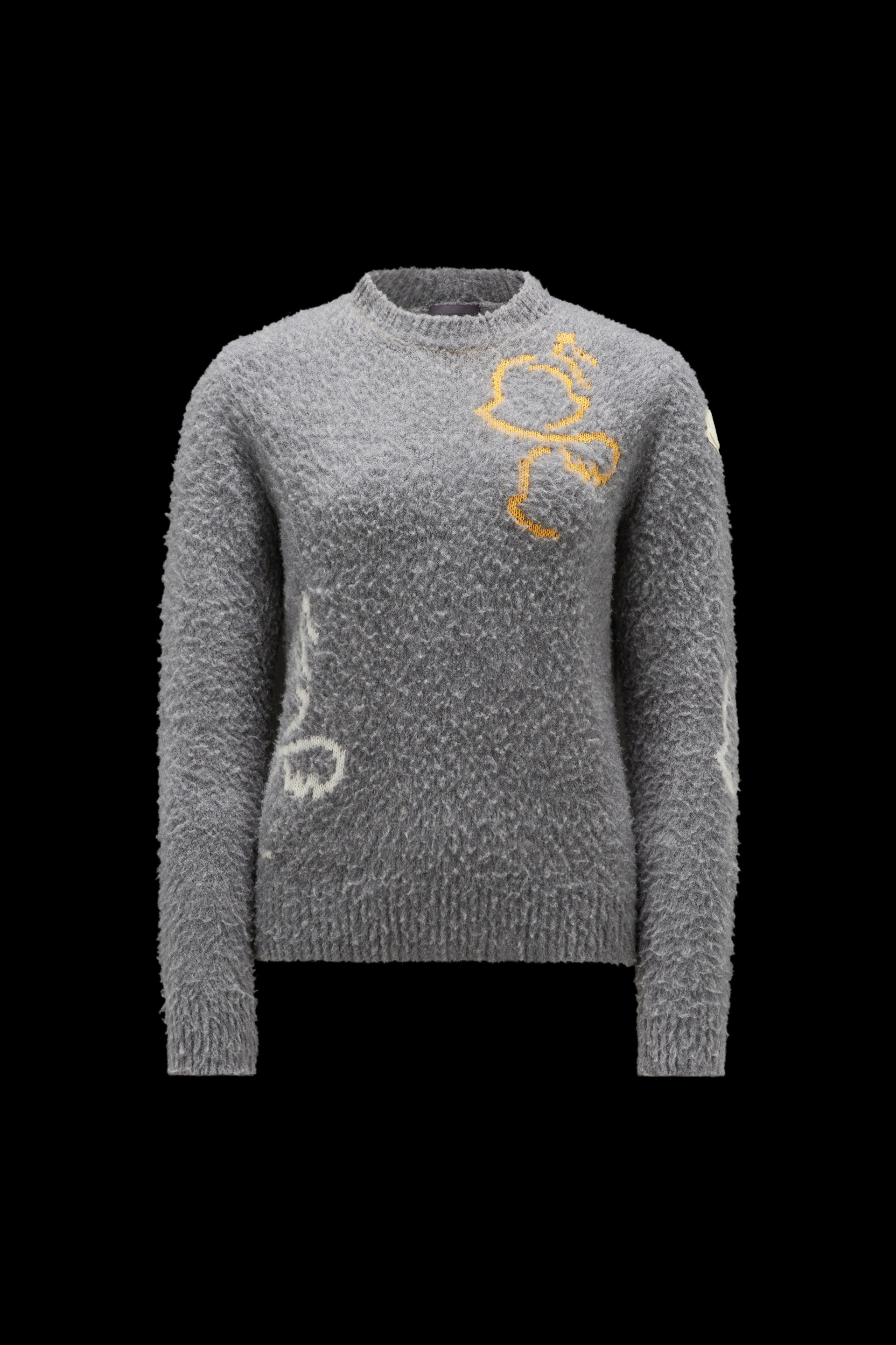 Moncler Wool-Blend Monogram Jacquard Sweater