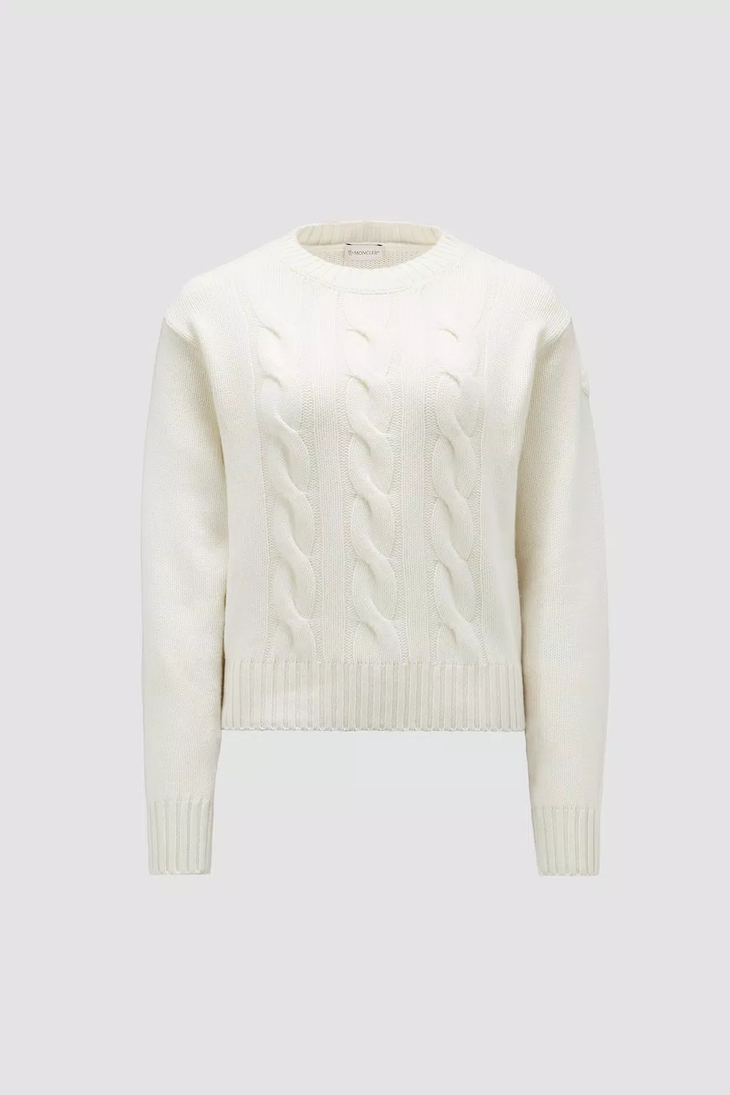 Off White Cable Knit Cashmere Sweater - Sweaters & Cardigans for Women ...
