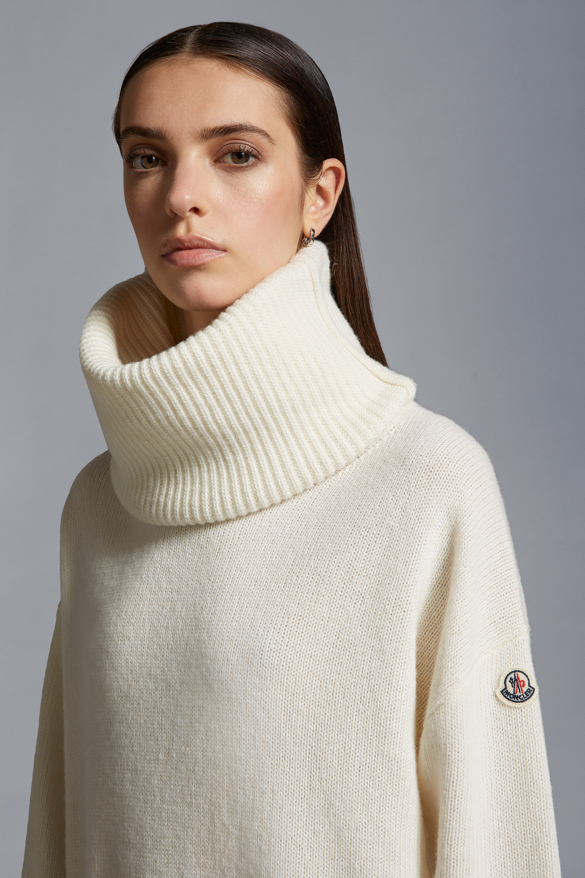 Whyred Icky white merino wool rollneck sweater