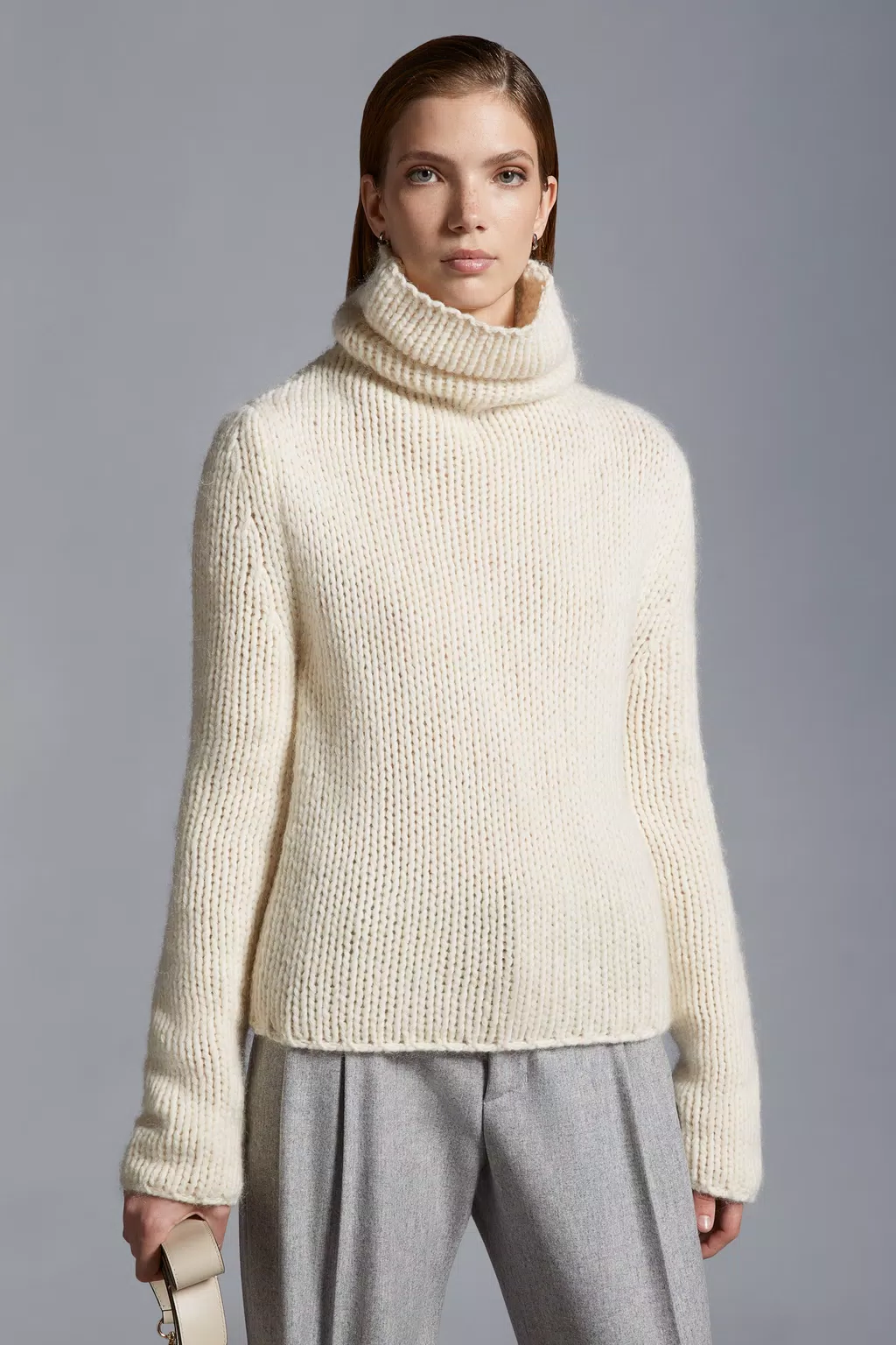 maglione in lana e mohair