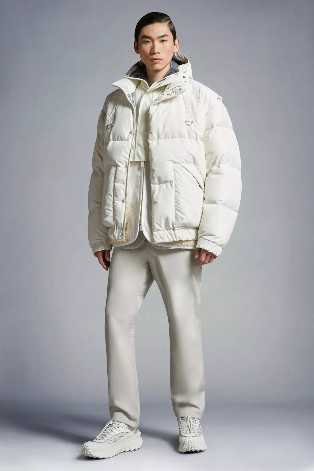 Total look homme Blanc Moncler 1