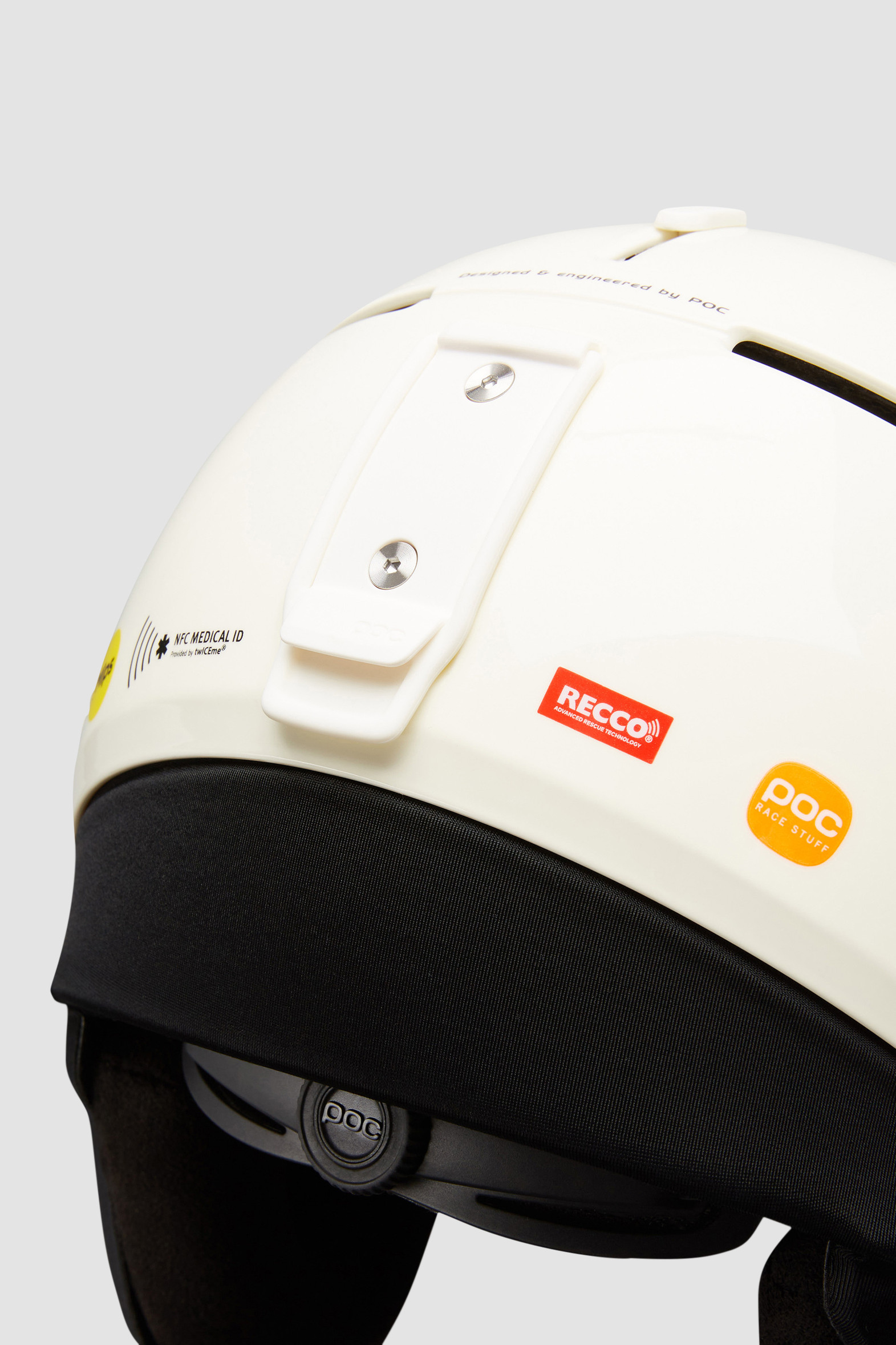 Snow White Logo Ski Helmet Ski Helmets for Men Moncler BE