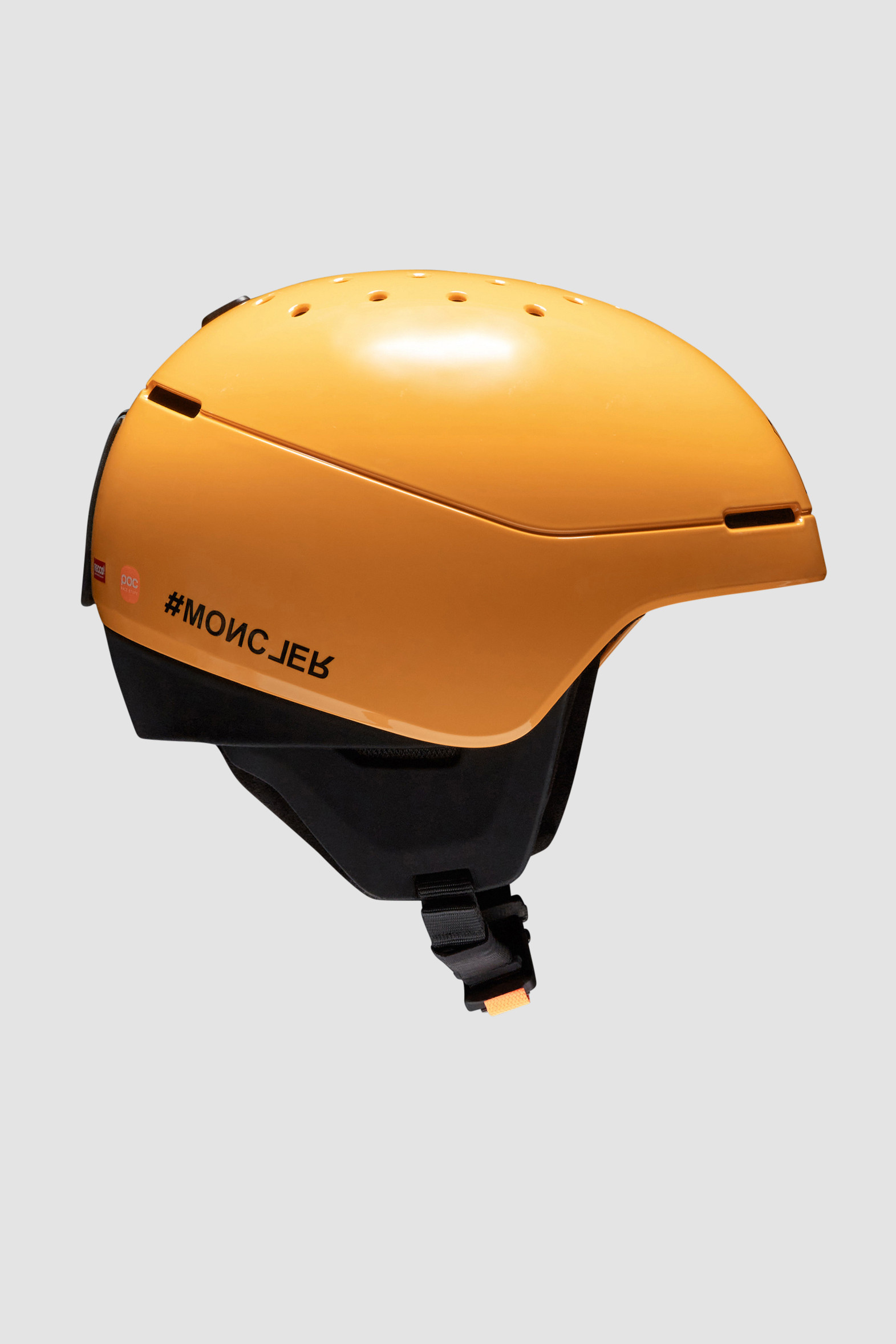 Sunny Yellow Logo Ski Helmet Ski Helmets for Men Moncler LT