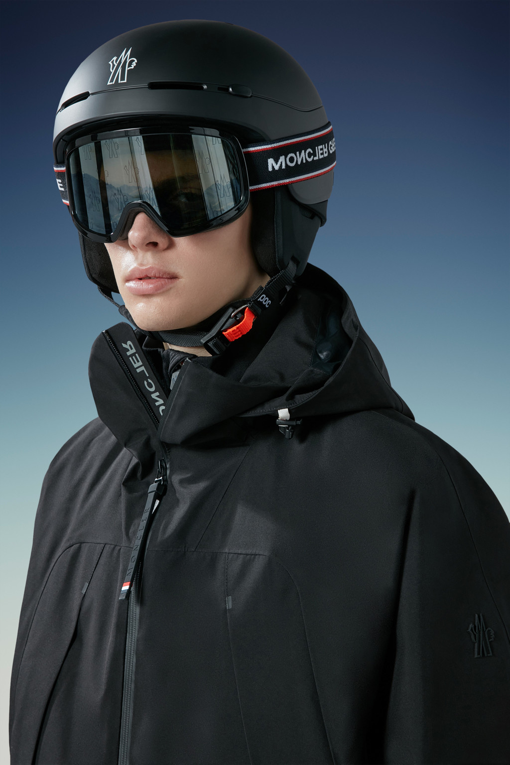Black Logo Ski Helmet Ski Helmets for Men Moncler CY