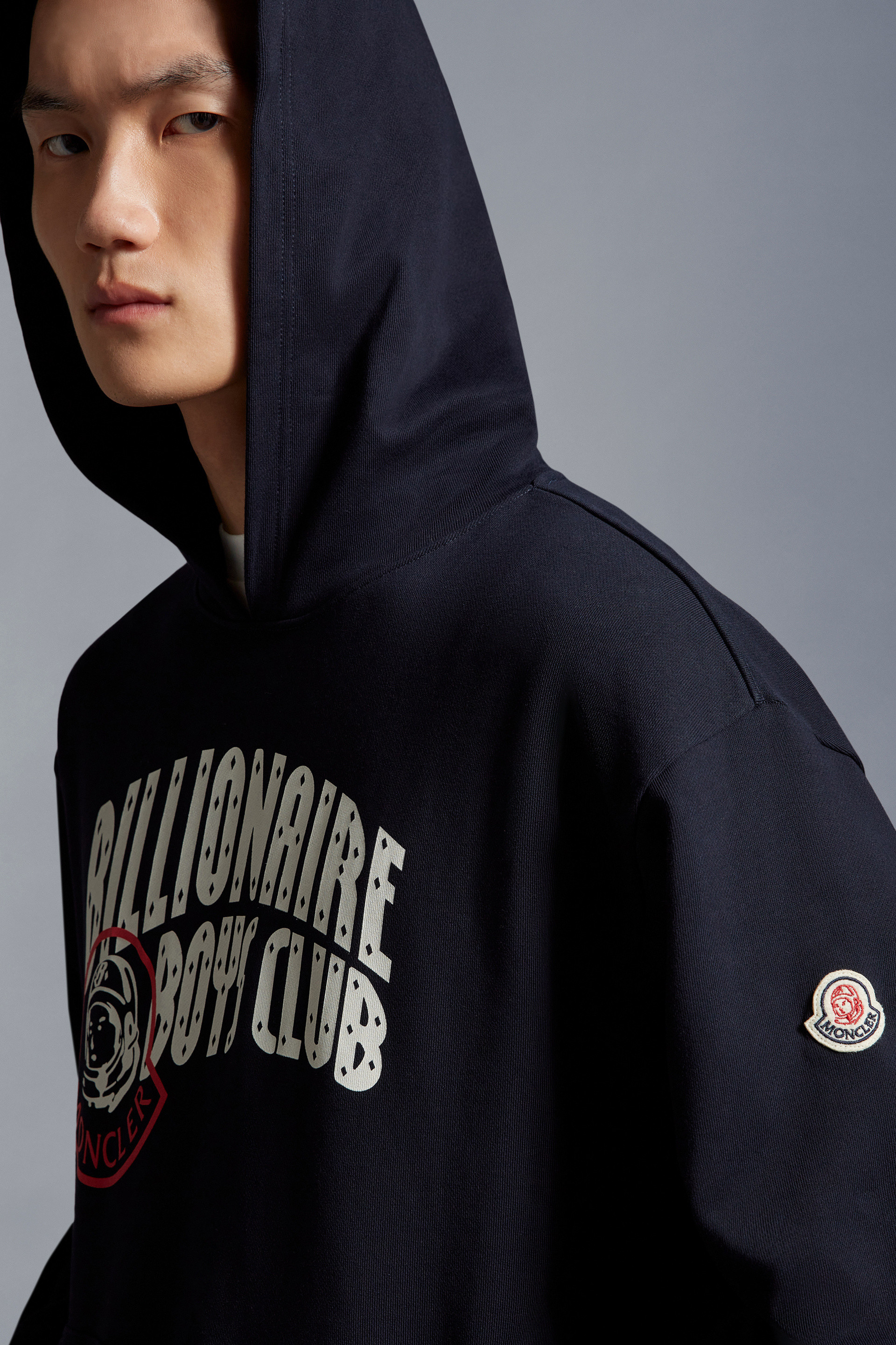 Moncler discount navy sweatshirt