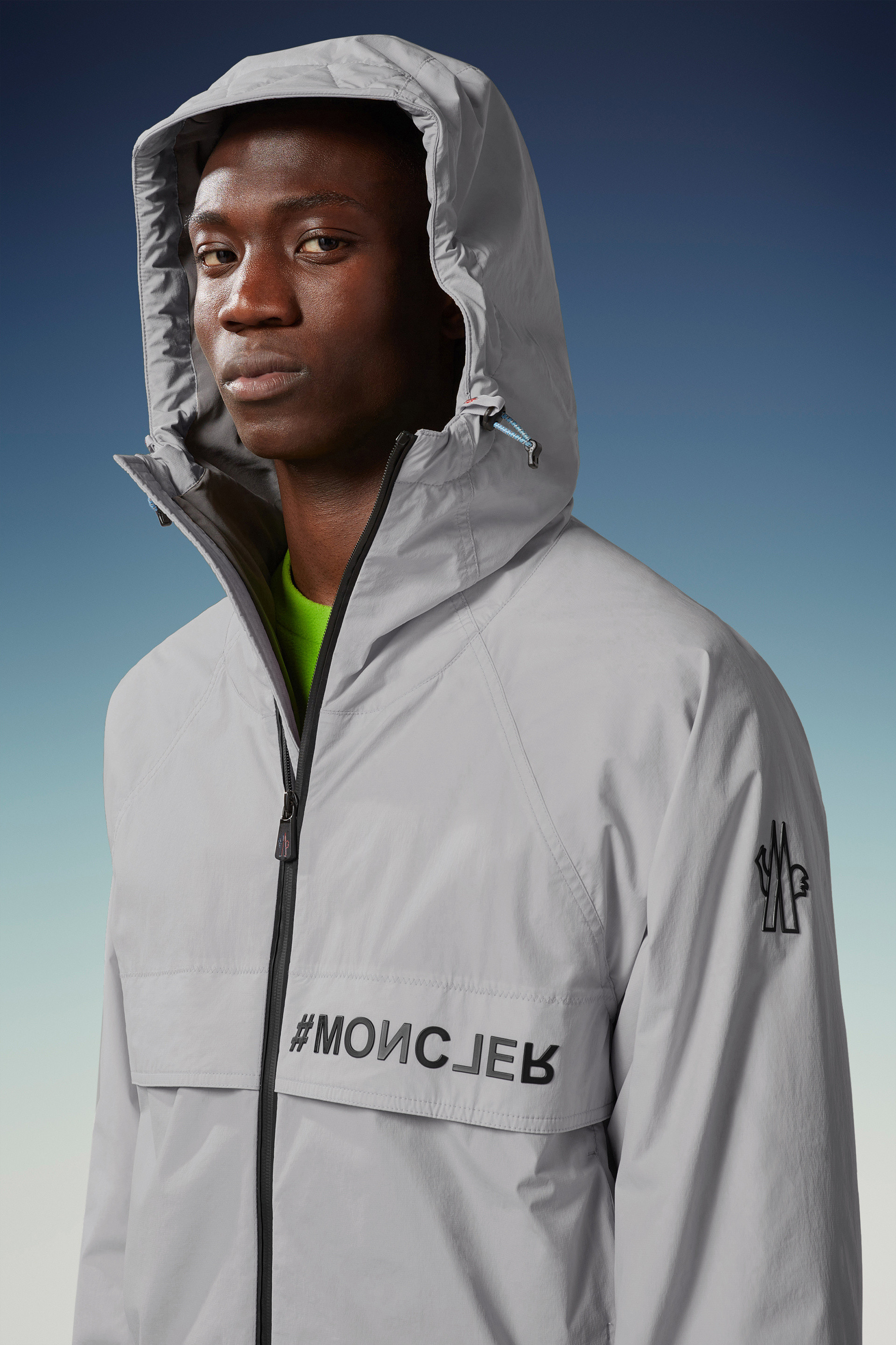 Moncler cheap grey windbreaker