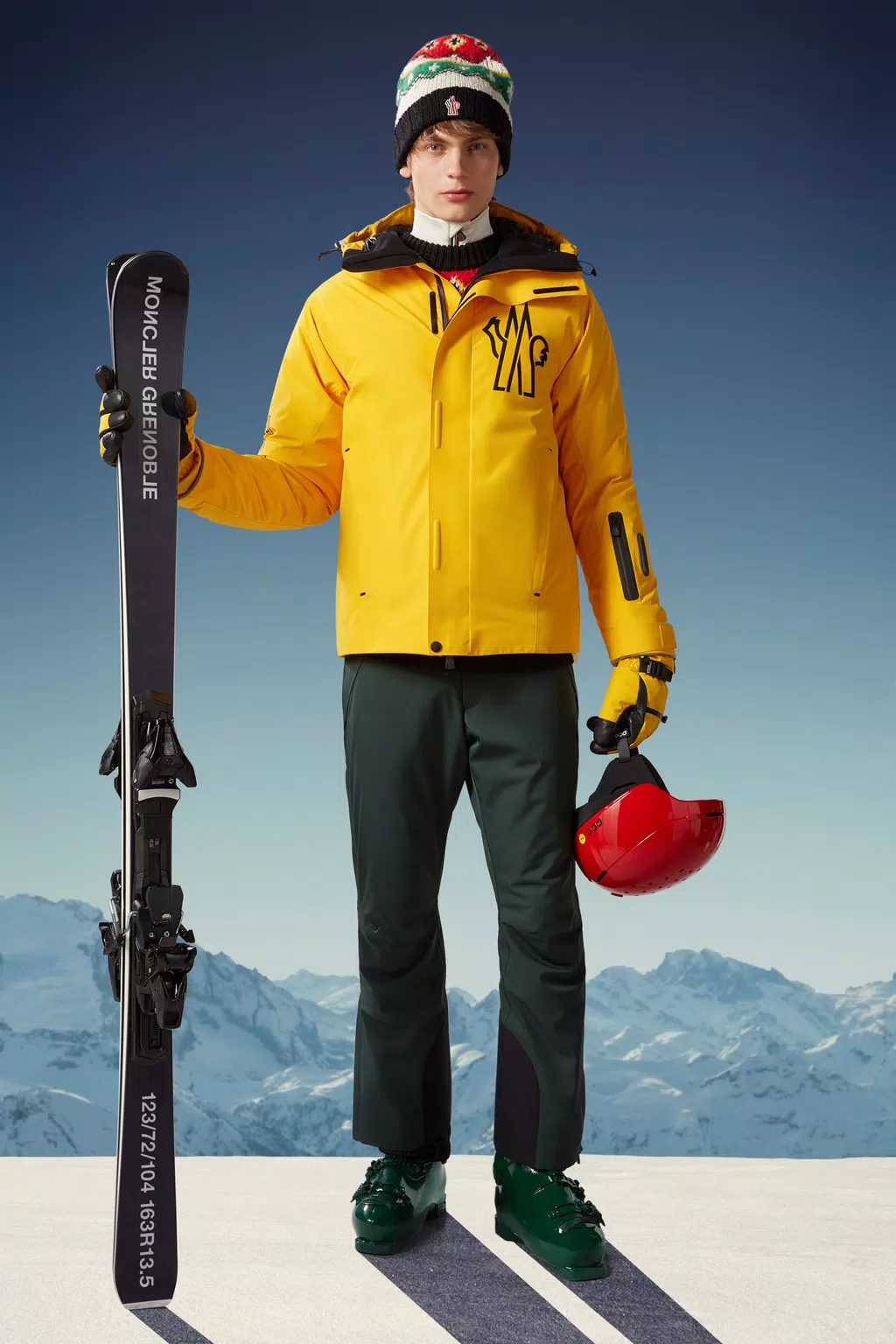 Veste de ski Moriond Hommes Jaune Soleil Moncler 1
