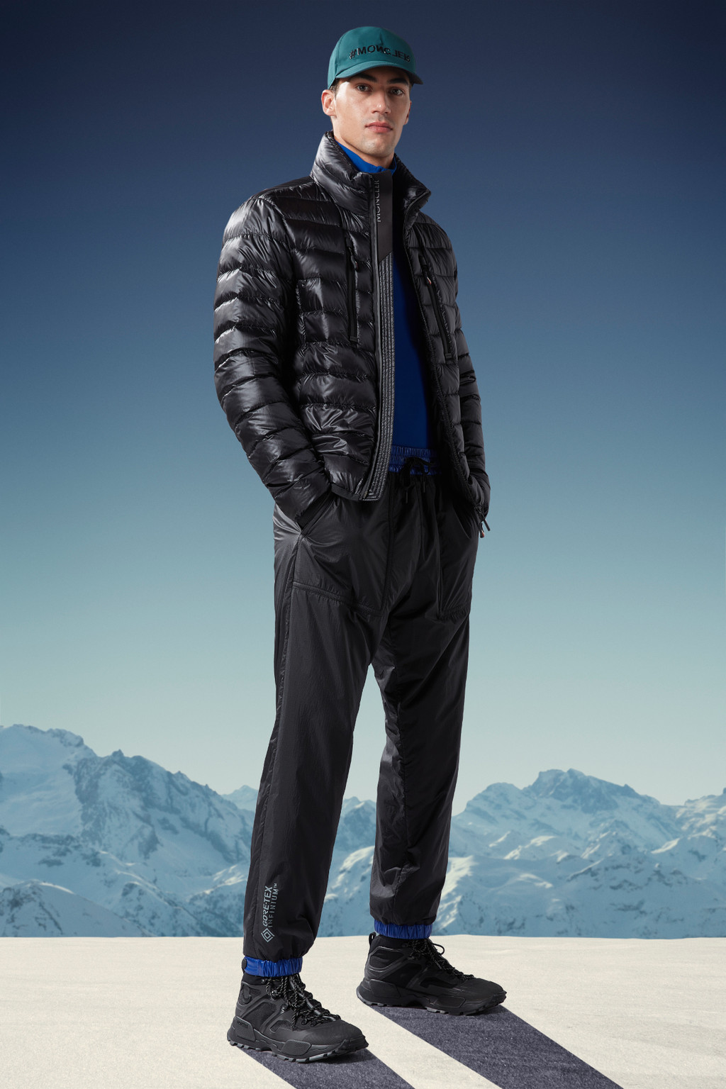 Women's MONCLER GRENOBLE Charaix Ski Down Puffer Jacket Real Fur Trim 1 ~S  RARE