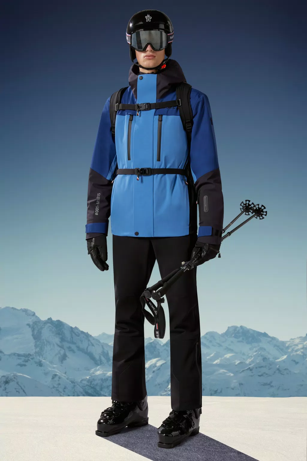 Cerniat Ski Jacket Men Blue & Black Moncler 1